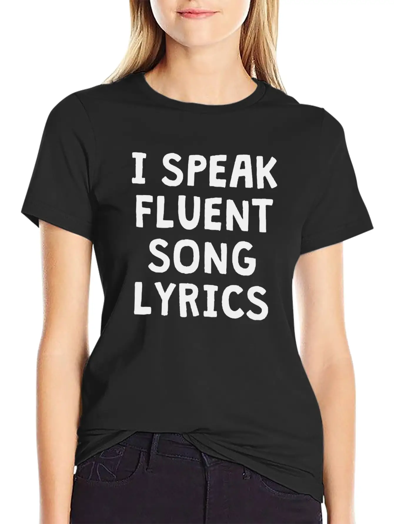 I SPEAK FLUENT SONG LYRICS Unisex Casual T-Shirt – Clean Design For Daily Comfort