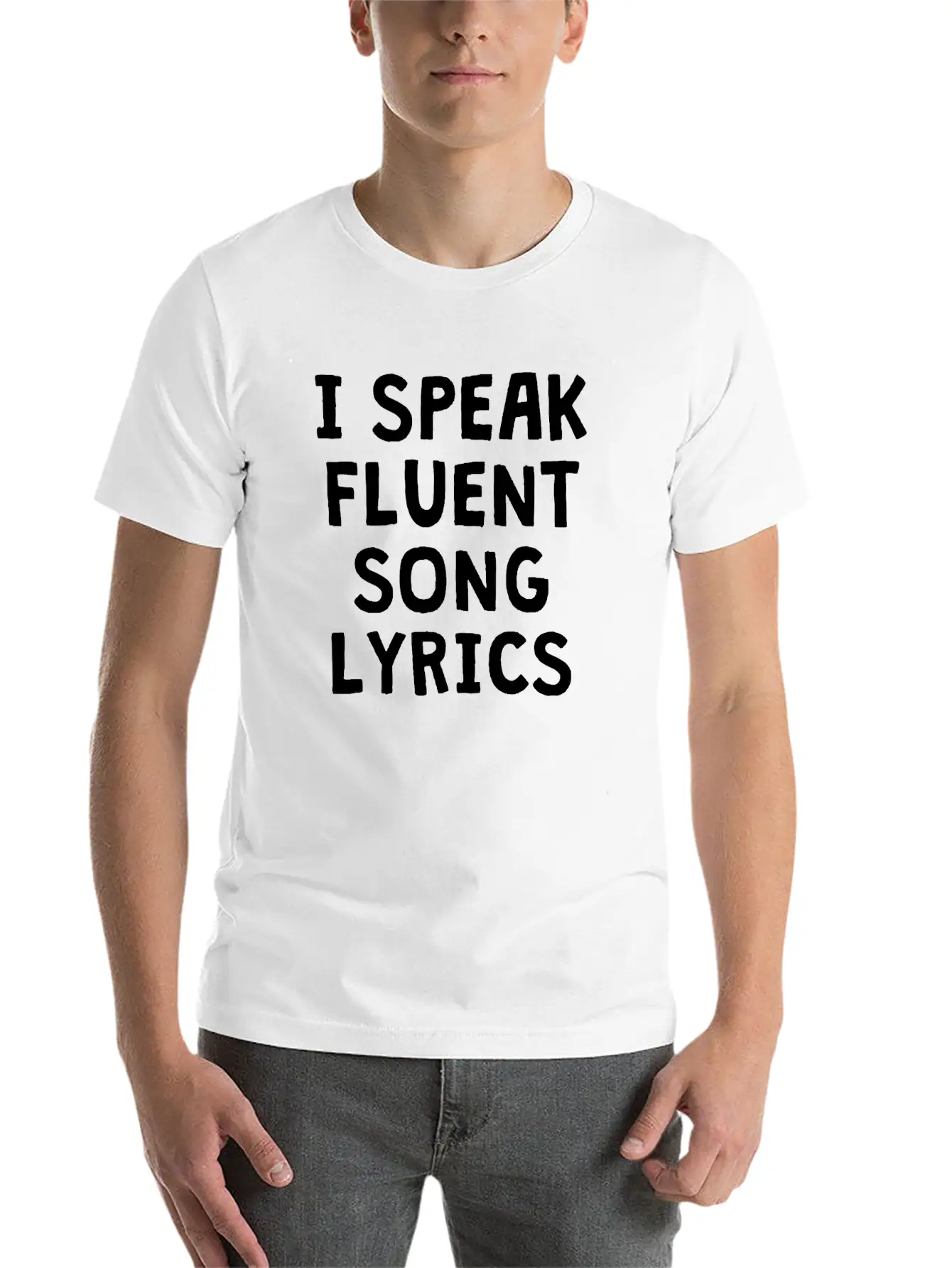 I SPEAK FLUENT SONG LYRICS Unisex Casual T-Shirt – Clean Design For Daily Comfort