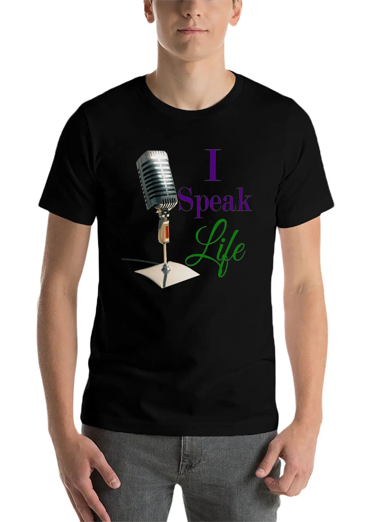 "I Speak Life" Tee Unisex Short Sleeve Soft Cotton T-Shirt – Casual Everyday Wear