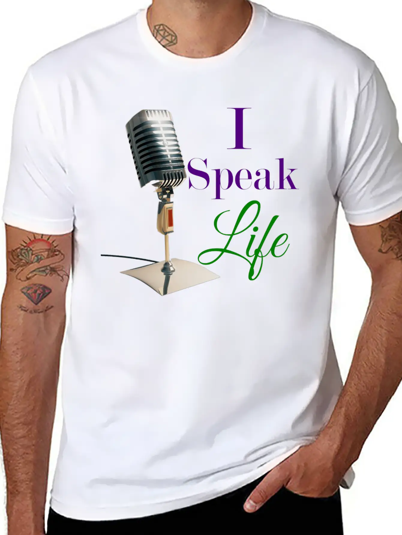 "I Speak Life" Tee Unisex Short Sleeve Soft Cotton T-Shirt – Casual Everyday Wear