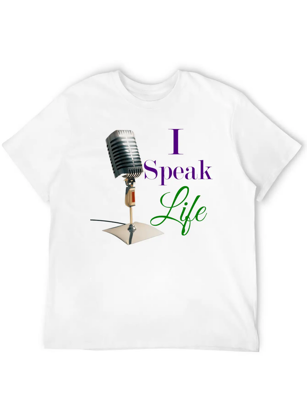 "I Speak Life" Tee Unisex Short Sleeve Soft Cotton T-Shirt – Casual Everyday Wear