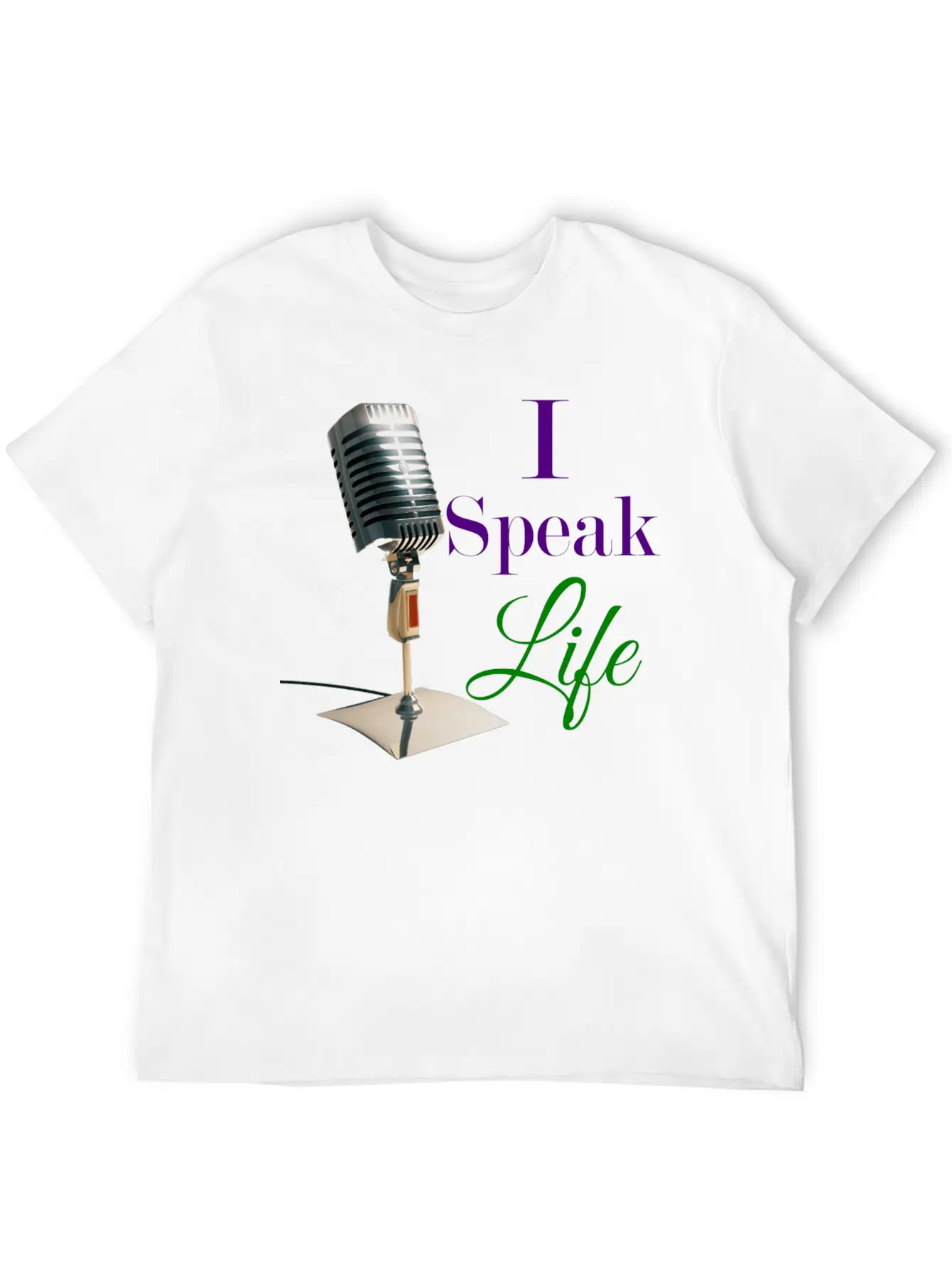 "I Speak Life" Tee Unisex Short Sleeve Soft Cotton T-Shirt – Casual Everyday Wear