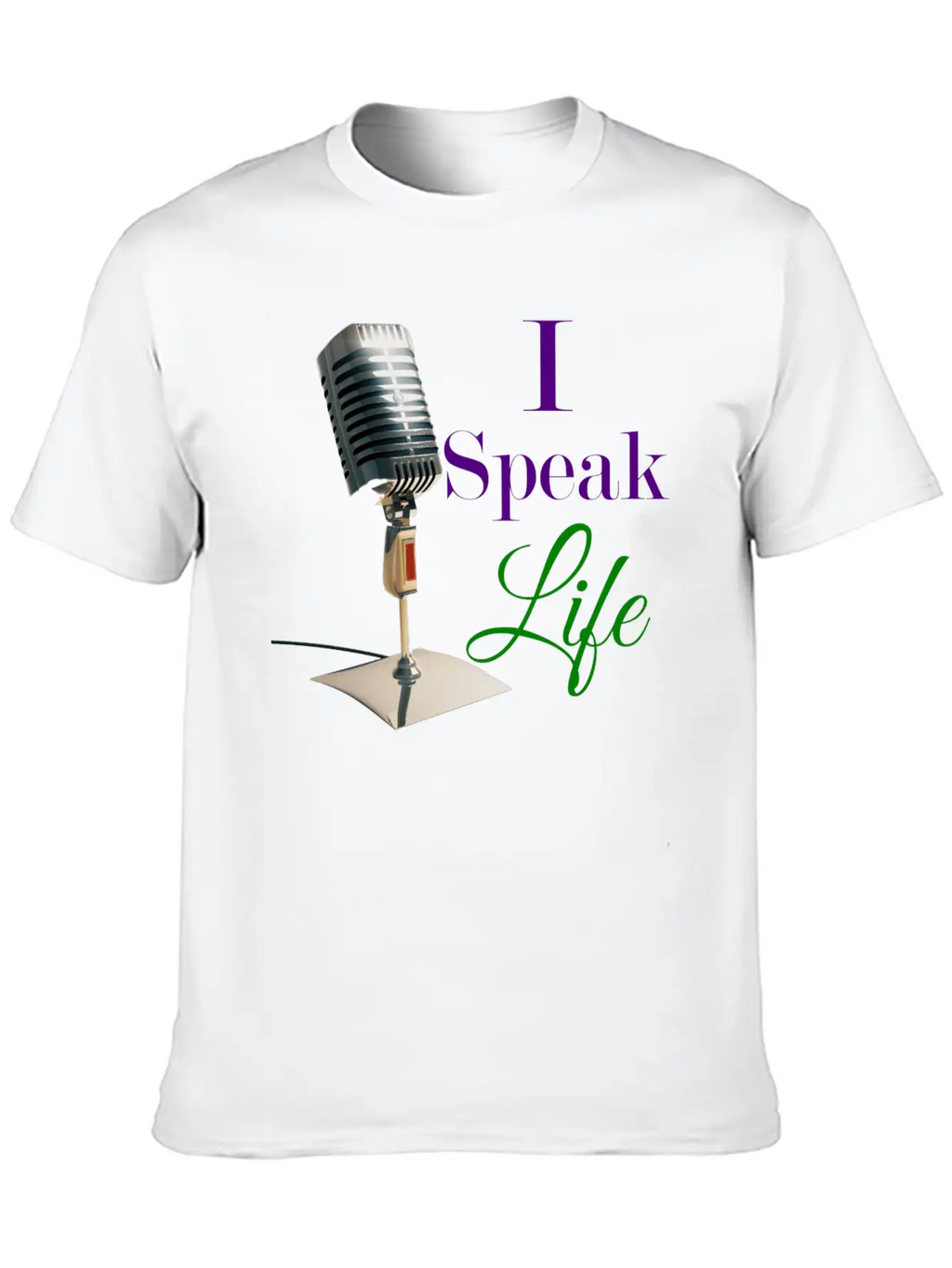 "I Speak Life" Tee Unisex Short Sleeve Soft Cotton T-Shirt – Casual Everyday Wear