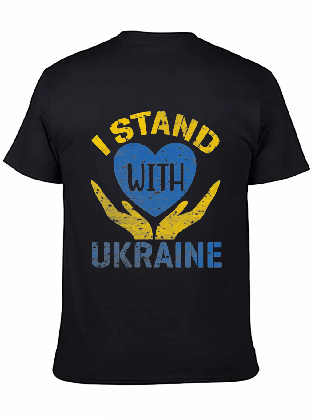 I STAND WITH UKRAINE- SUPPORT UKRAINE Unisex Casual T-Shirt – Clean Design For Daily Comfort