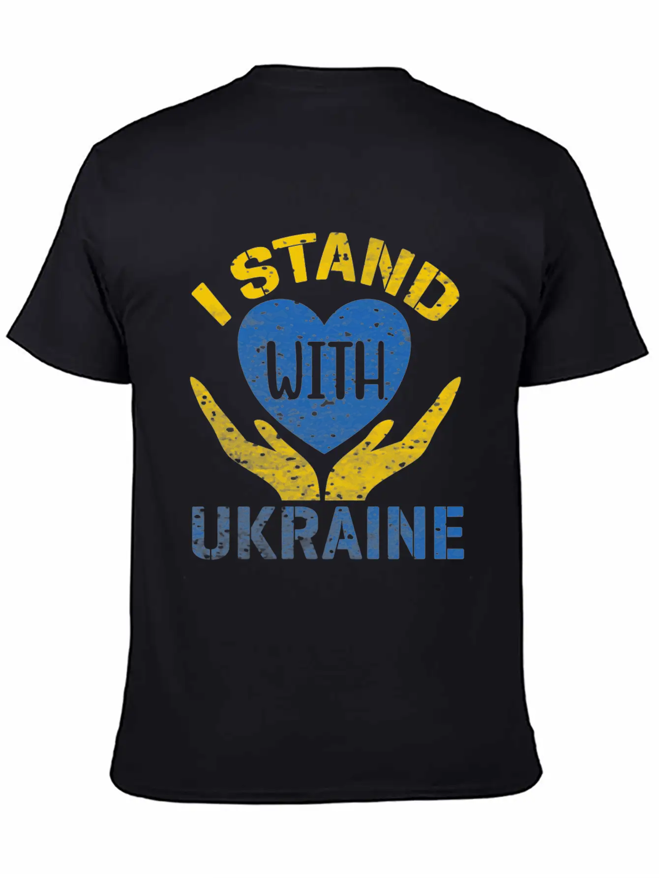 I STAND WITH UKRAINE- SUPPORT UKRAINE Unisex Casual T-Shirt – Clean Design For Daily Comfort