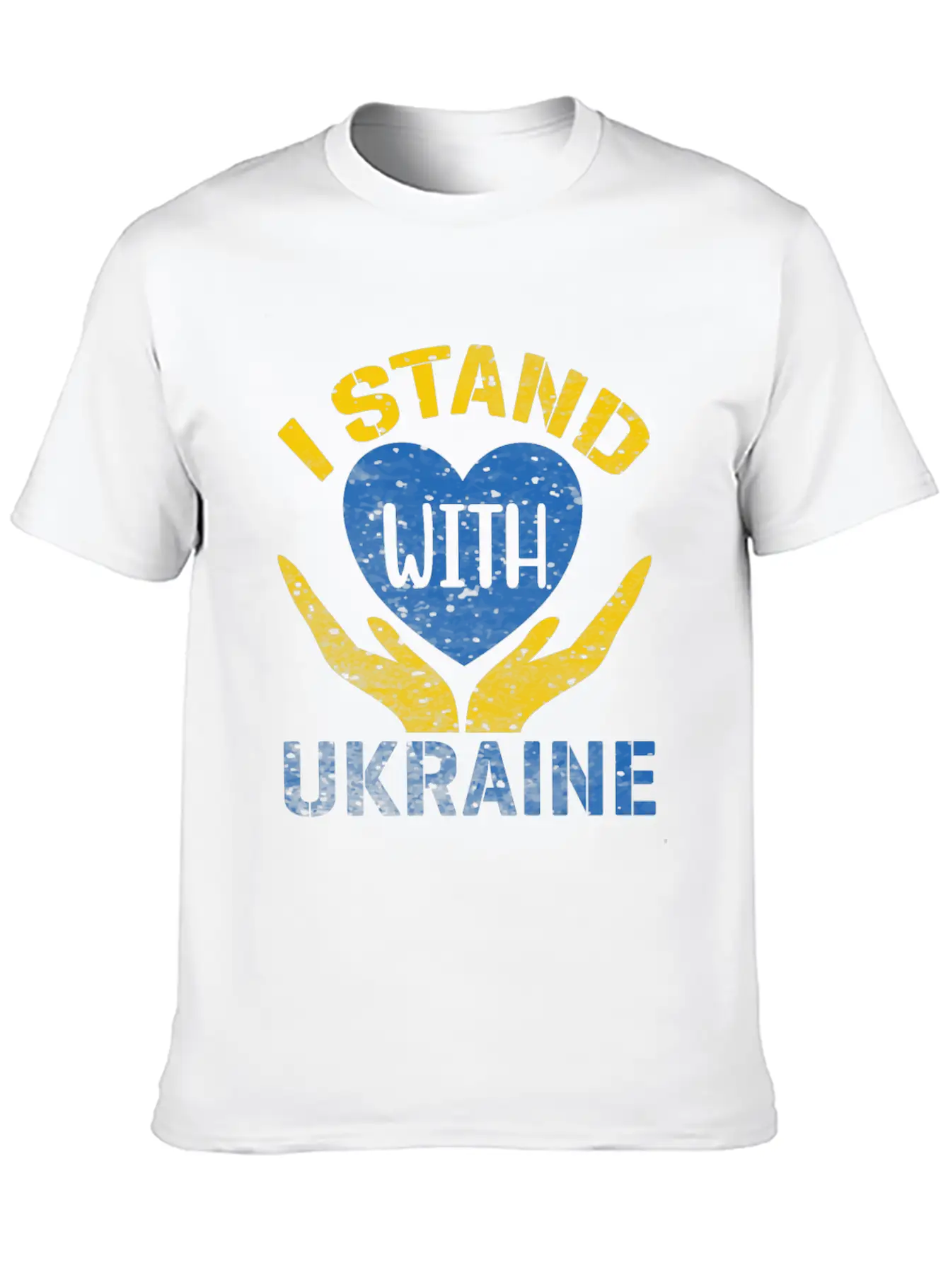 I STAND WITH UKRAINE- SUPPORT UKRAINE Unisex Casual T-Shirt – Clean Design For Daily Comfort