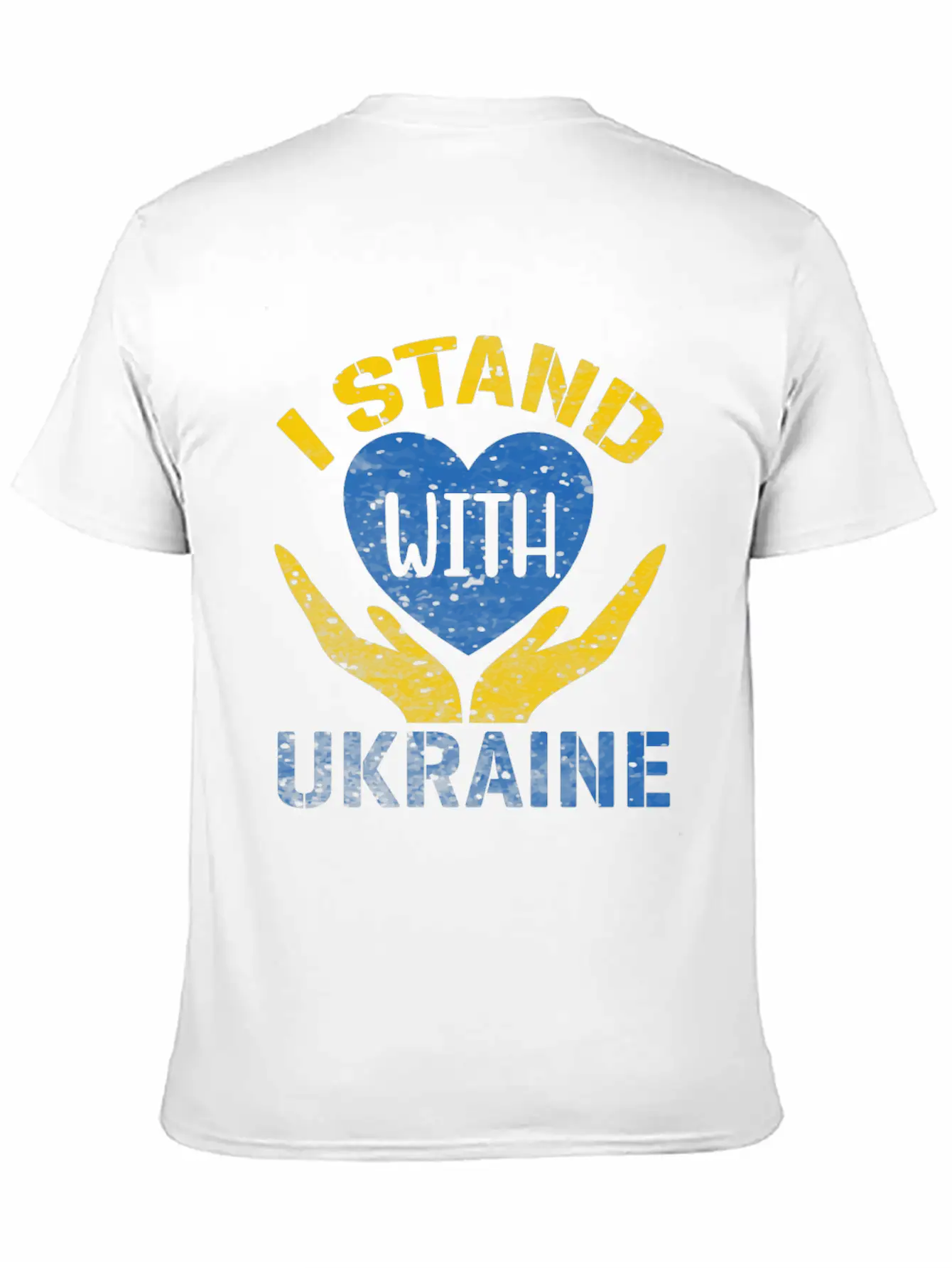I STAND WITH UKRAINE- SUPPORT UKRAINE Unisex Casual T-Shirt – Clean Design For Daily Comfort