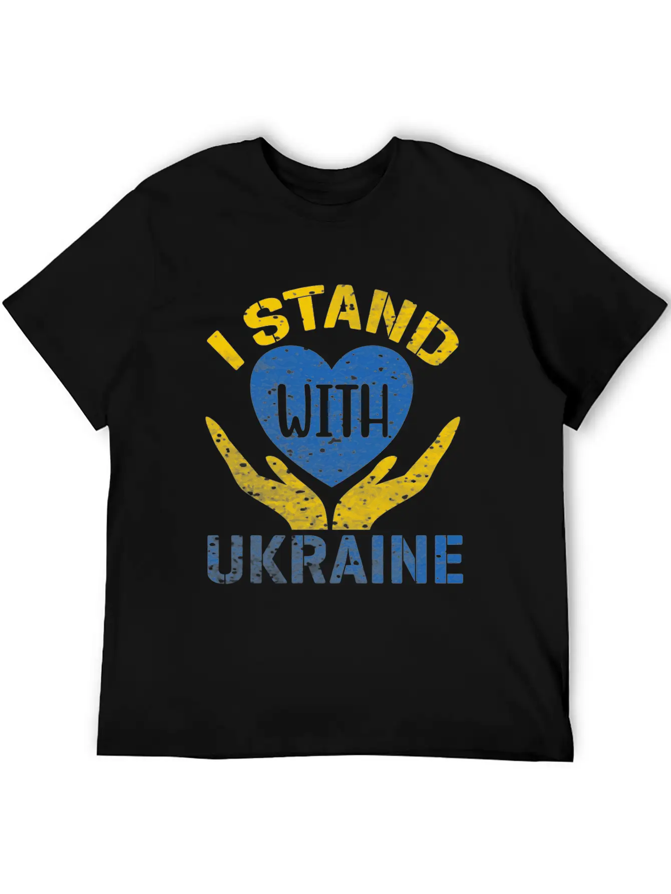 I STAND WITH UKRAINE- SUPPORT UKRAINE Unisex Casual T-Shirt – Clean Design For Daily Comfort