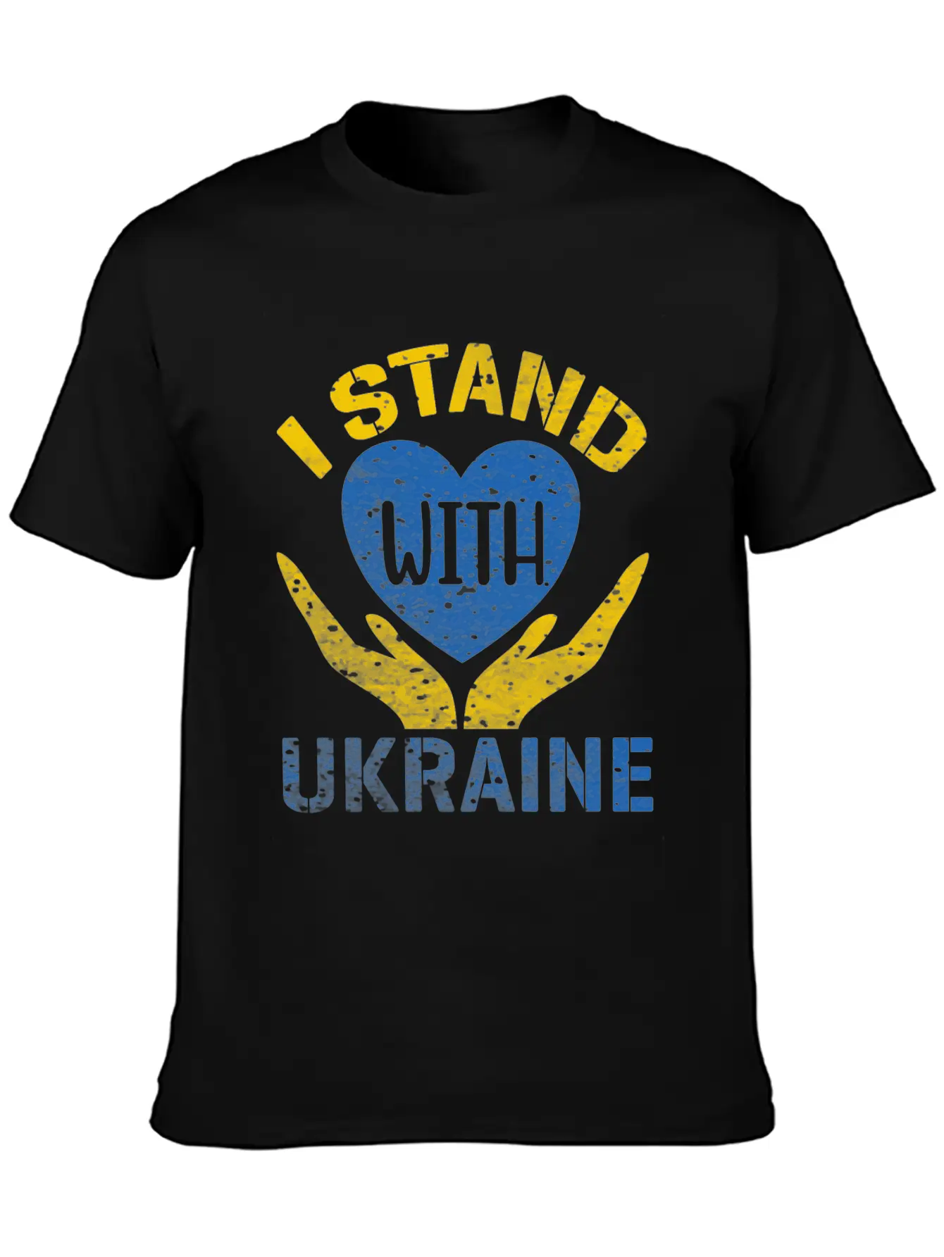 I STAND WITH UKRAINE- SUPPORT UKRAINE Unisex Casual T-Shirt – Clean Design For Daily Comfort