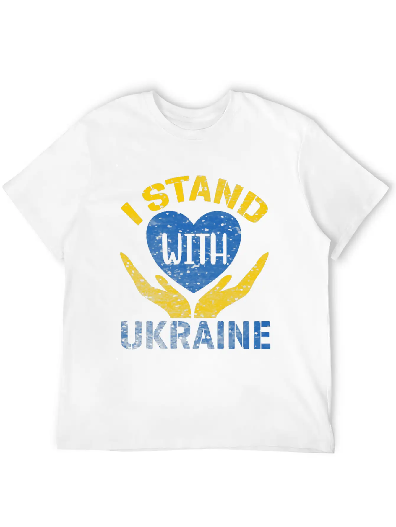 I STAND WITH UKRAINE- SUPPORT UKRAINE Unisex Casual T-Shirt – Clean Design For Daily Comfort