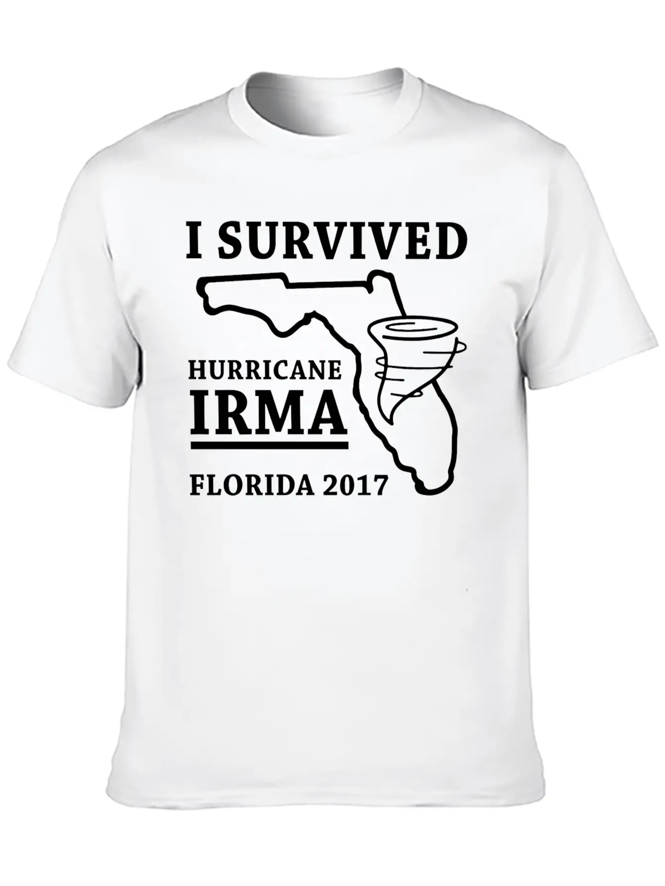 I Survived Hurricane Irma Classic Fit Graphic Tee For Daily Comfort – Unisex Cotton Shirt