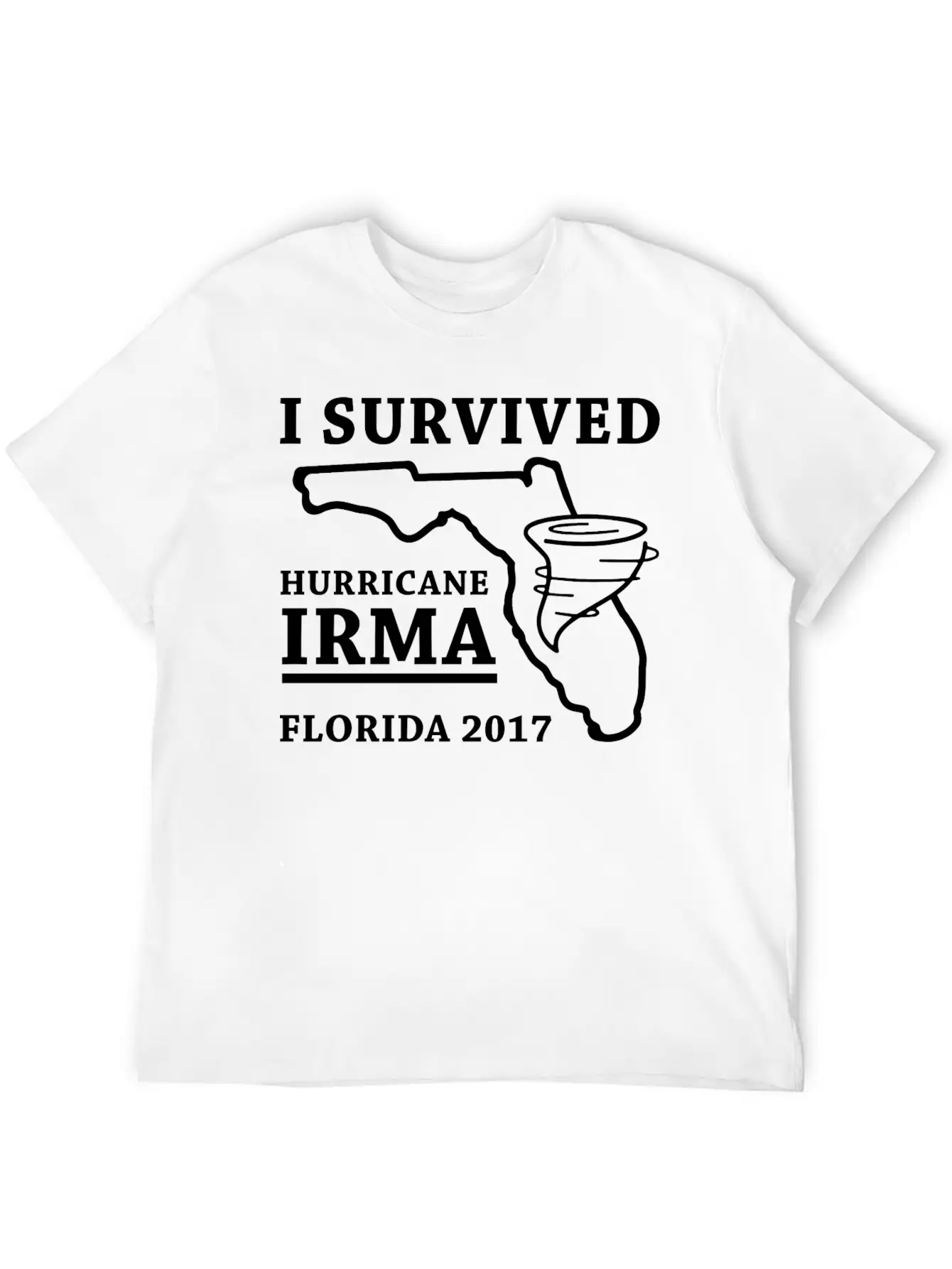 I Survived Hurricane Irma Classic Fit Graphic Tee For Daily Comfort – Unisex Cotton Shirt