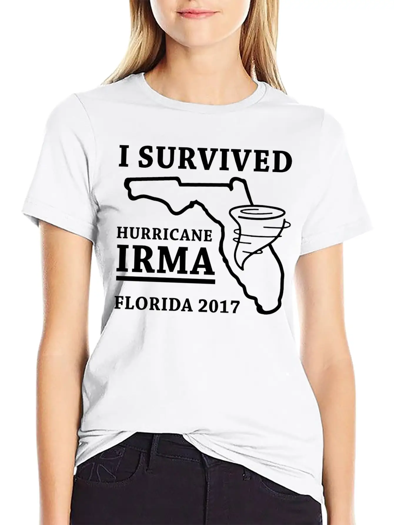 I Survived Hurricane Irma Classic Fit Graphic Tee For Daily Comfort – Unisex Cotton Shirt