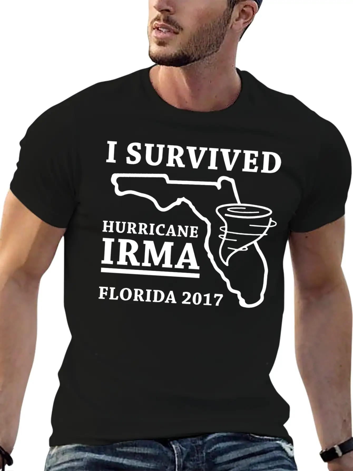 I Survived Hurricane Irma Classic Fit Graphic Tee For Daily Comfort – Unisex Cotton Shirt