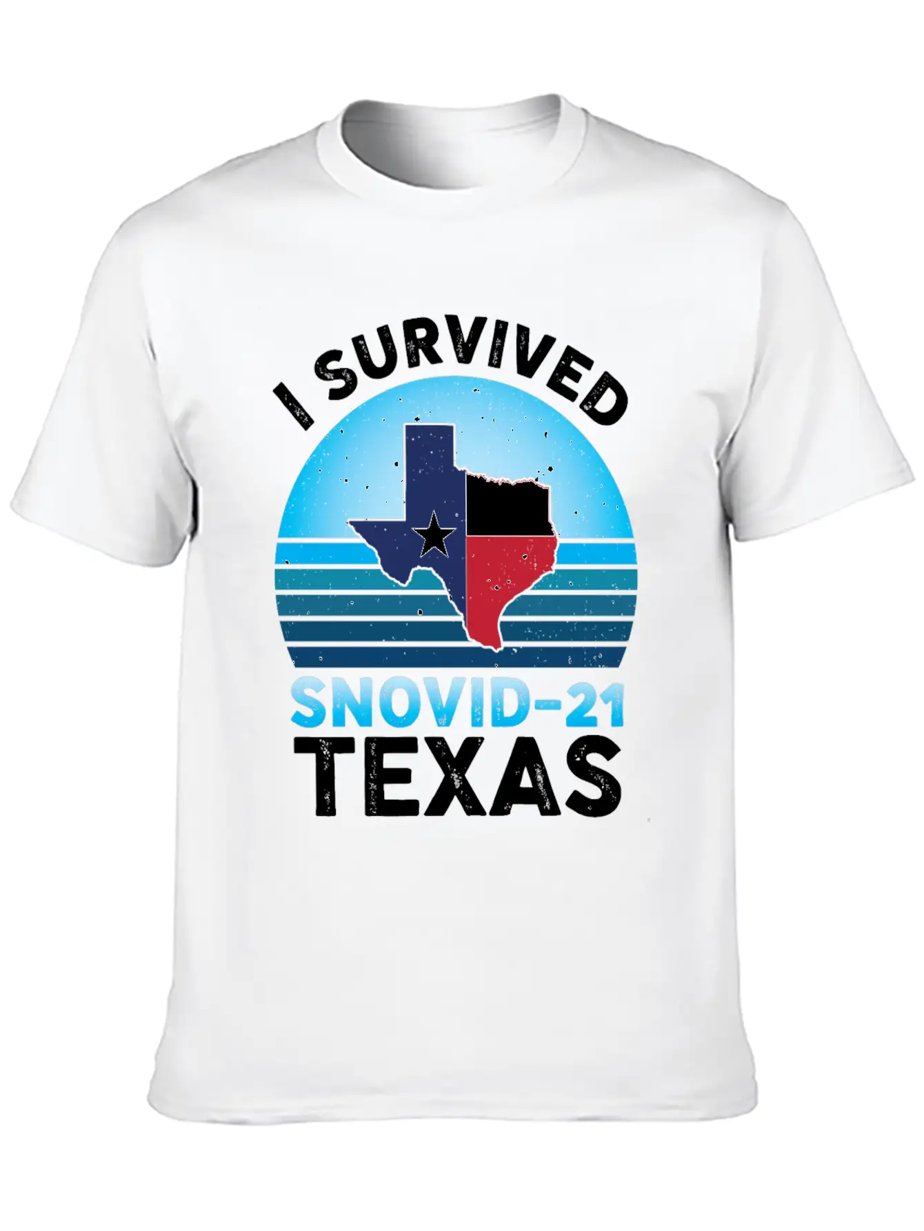 I Survived Snovid-21 Texas Essential Cotton Tee For Daily Outfits – Unisex Style