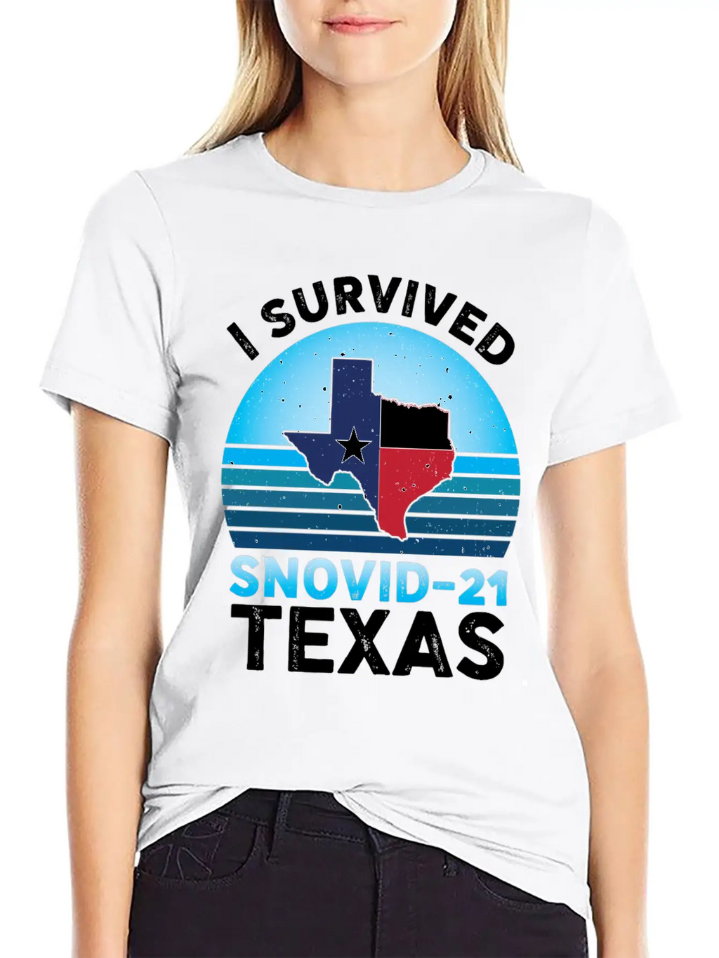 I Survived Snovid-21 Texas Essential Cotton Tee For Daily Outfits – Unisex Style