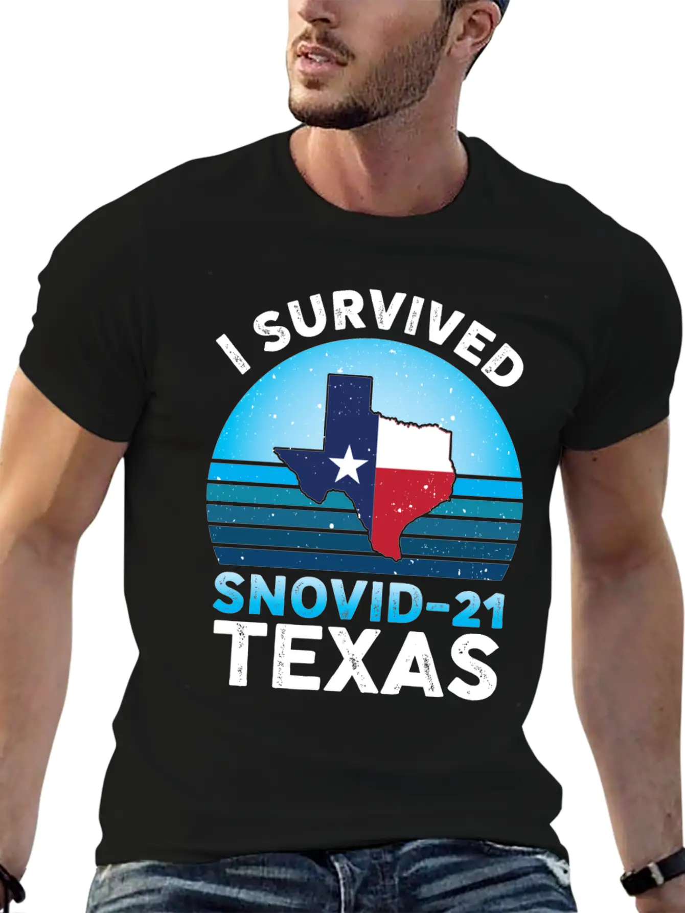 I Survived Snovid-21 Texas Essential Cotton Tee For Daily Outfits – Unisex Style