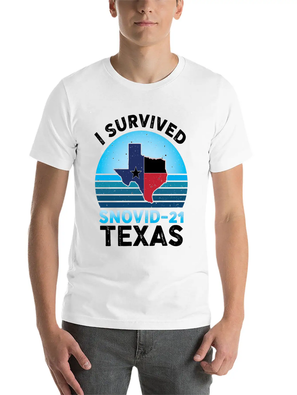 I Survived Snovid-21 Texas Essential Cotton Tee For Daily Outfits – Unisex Style