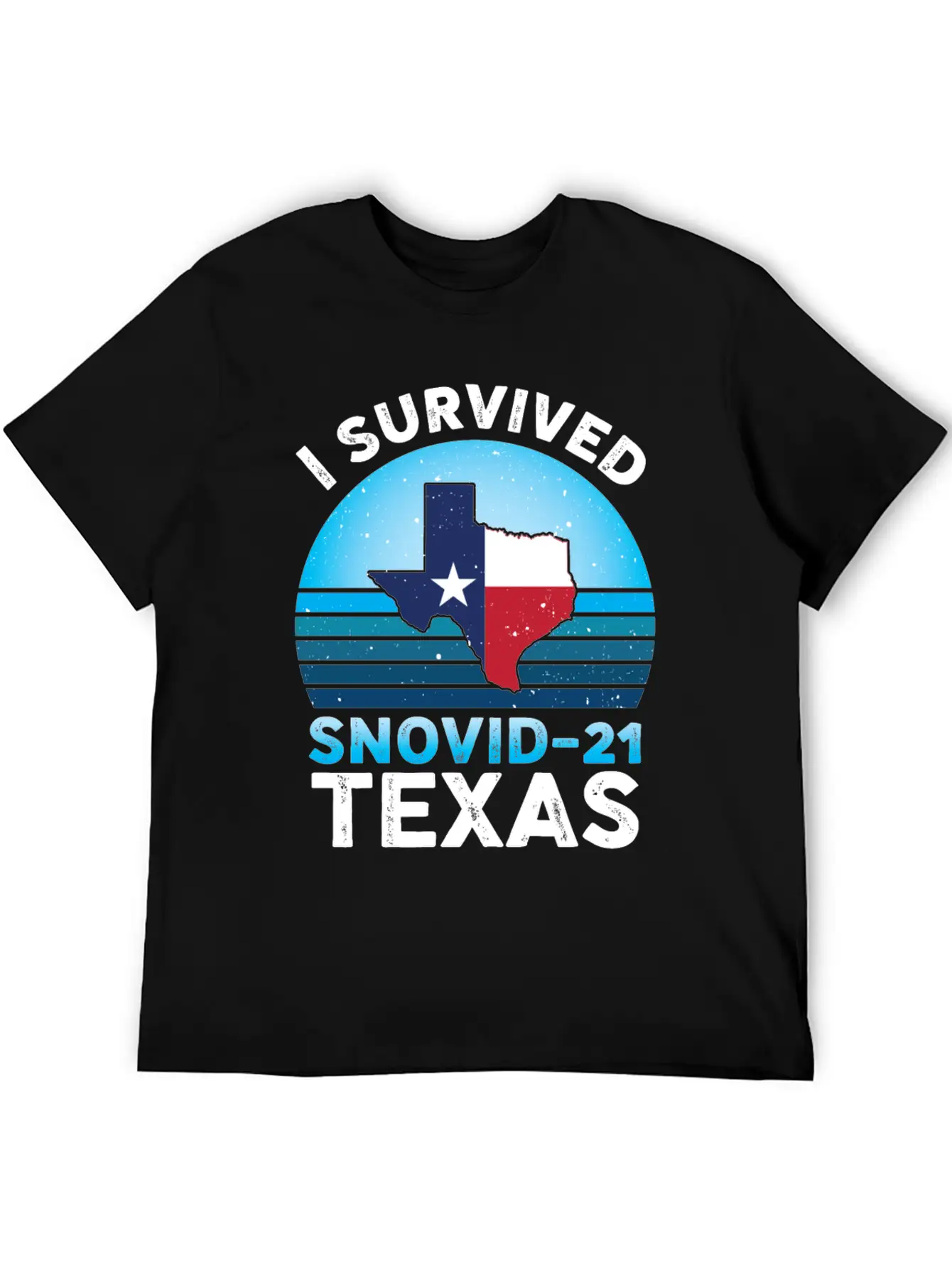 I Survived Snovid-21 Texas Essential Cotton Tee For Daily Outfits – Unisex Style