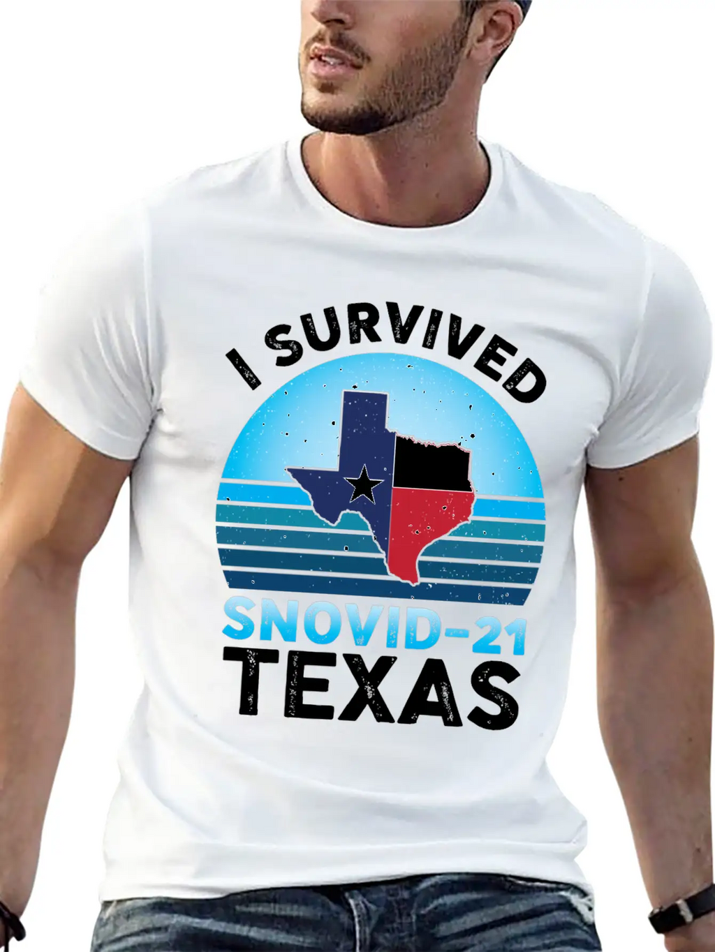 I Survived Snovid-21 Texas Essential Cotton Tee For Daily Outfits – Unisex Style
