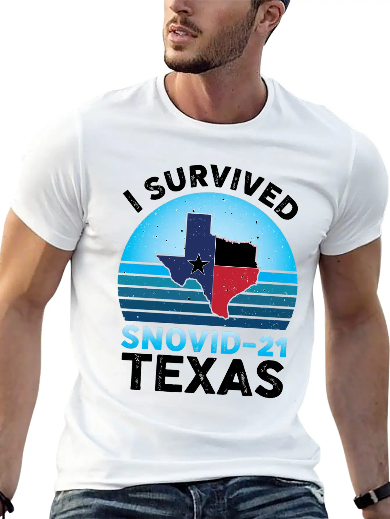 I Survived Snovid-21 Texas Essential Cotton Tee For Daily Outfits – Unisex Style