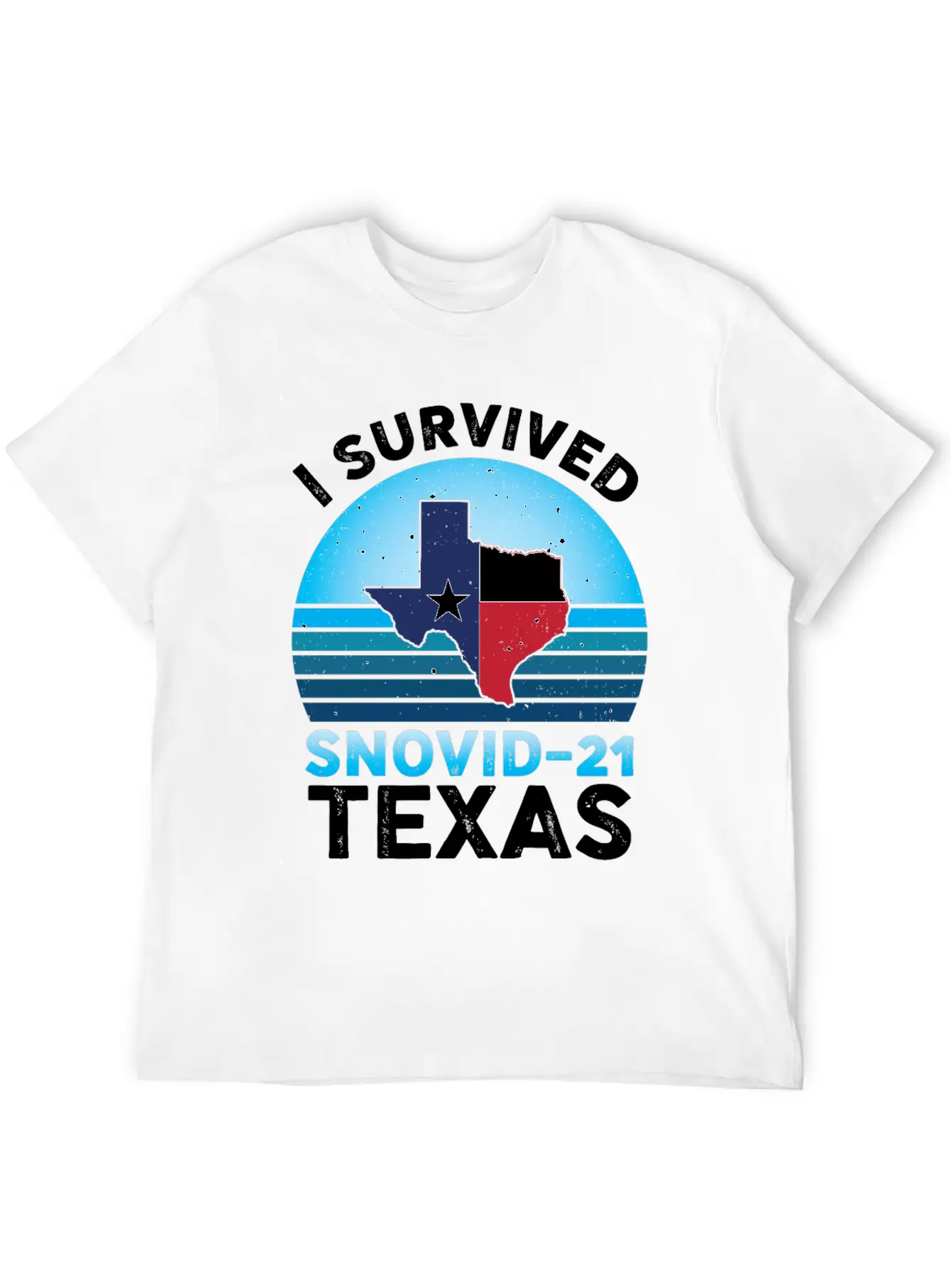 I Survived Snovid-21 Texas Essential Cotton Tee For Daily Outfits – Unisex Style