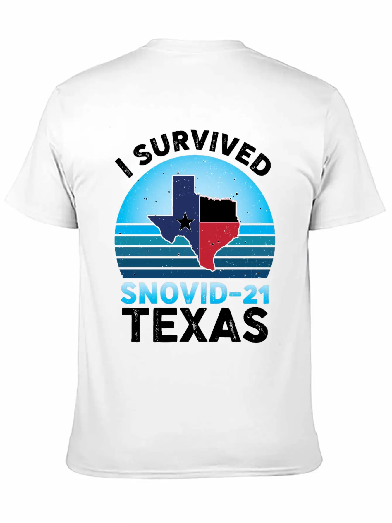I Survived Snovid-21 Texas Essential Cotton Tee For Daily Outfits – Unisex Style