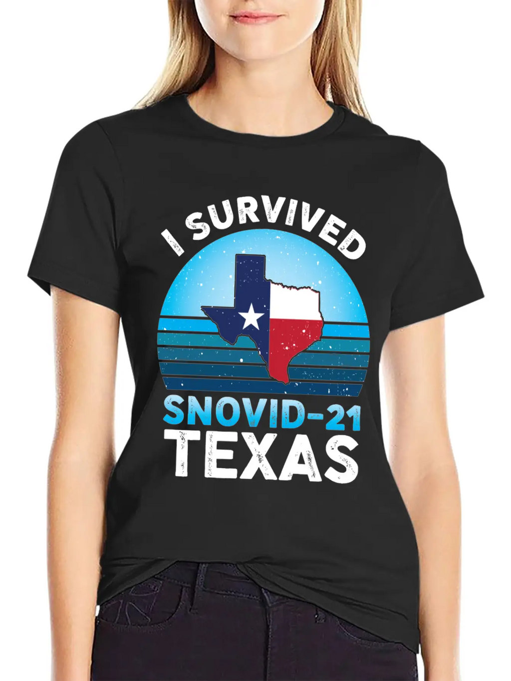 I Survived Snovid-21 Texas Essential Cotton Tee For Daily Outfits – Unisex Style