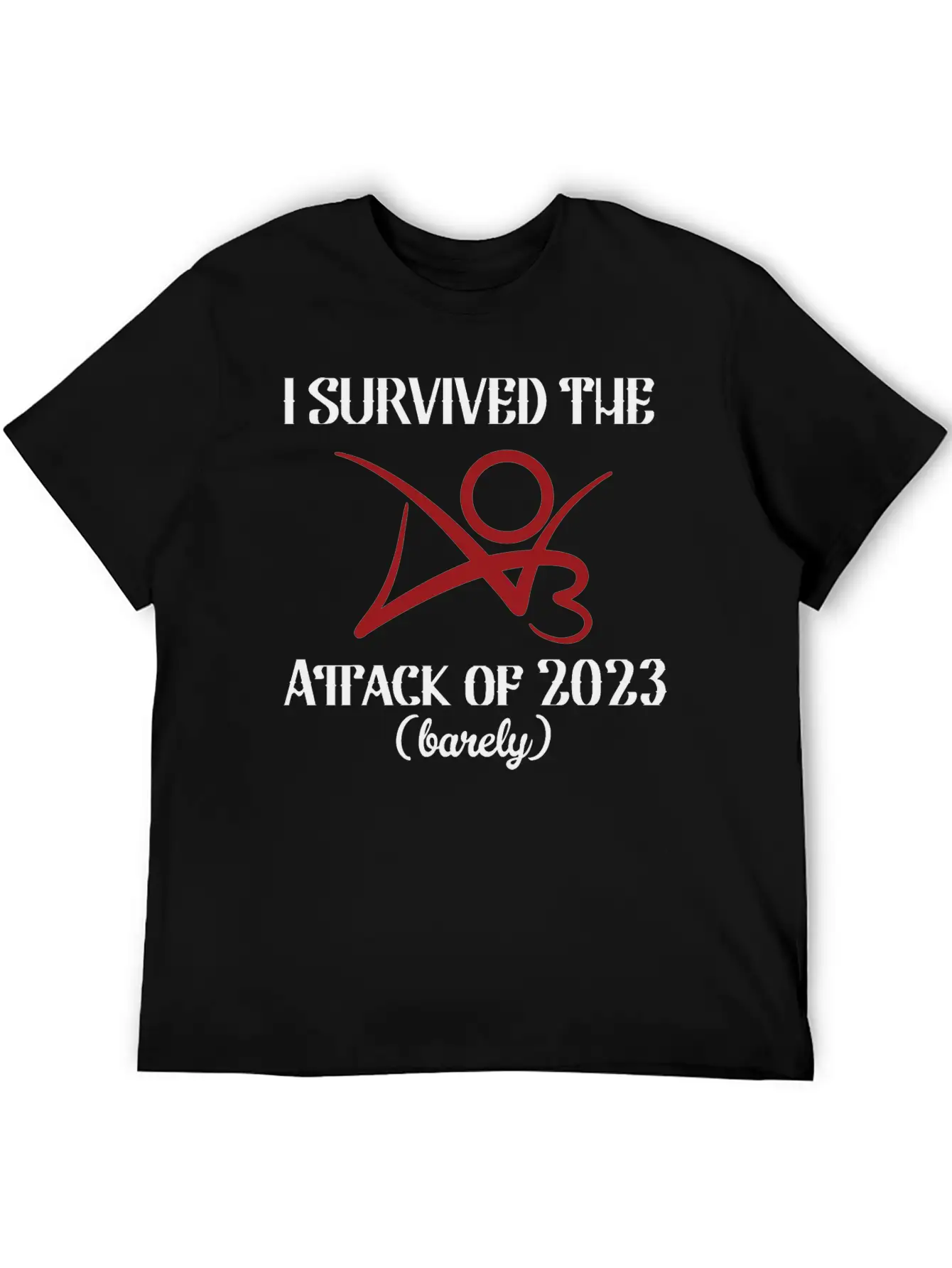 I Survived The AO3 Attack Of 2023 Barely Unisex Short Sleeve Soft Cotton T-Shirt – Casual Everyday Wear