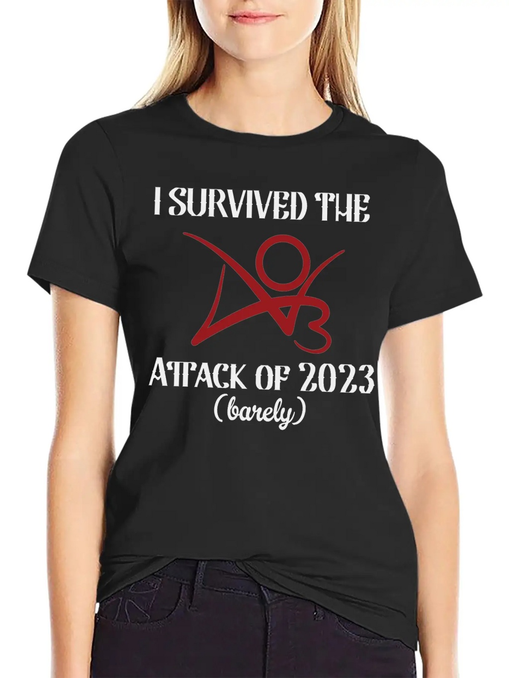 I Survived The AO3 Attack Of 2023 Barely Unisex Short Sleeve Soft Cotton T-Shirt – Casual Everyday Wear
