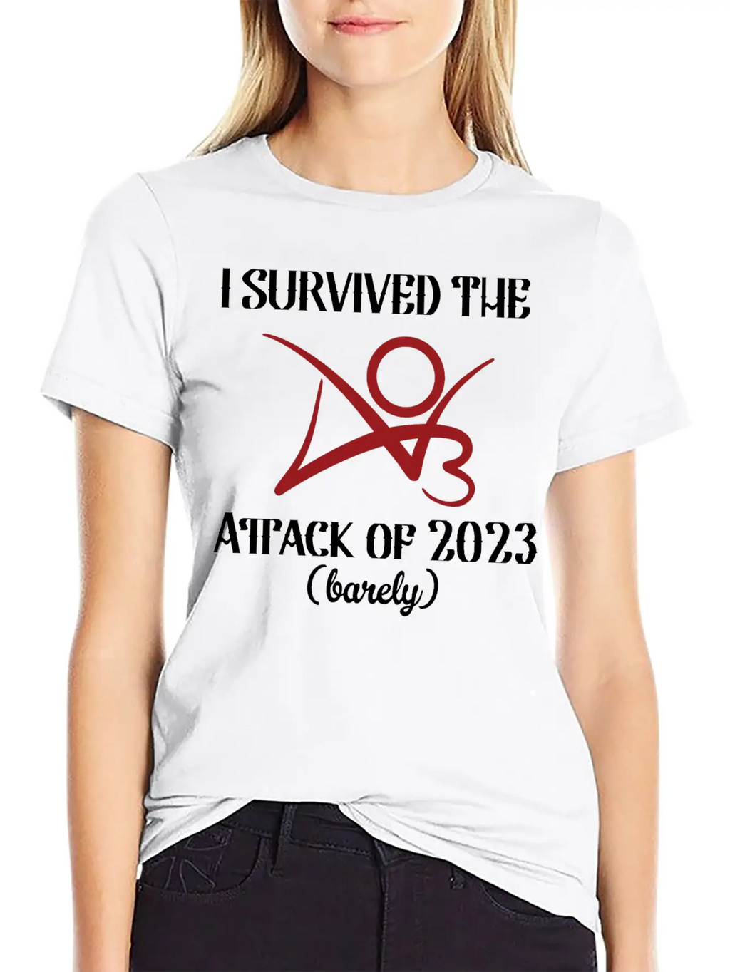 I Survived The AO3 Attack Of 2023 Barely Unisex Short Sleeve Soft Cotton T-Shirt – Casual Everyday Wear