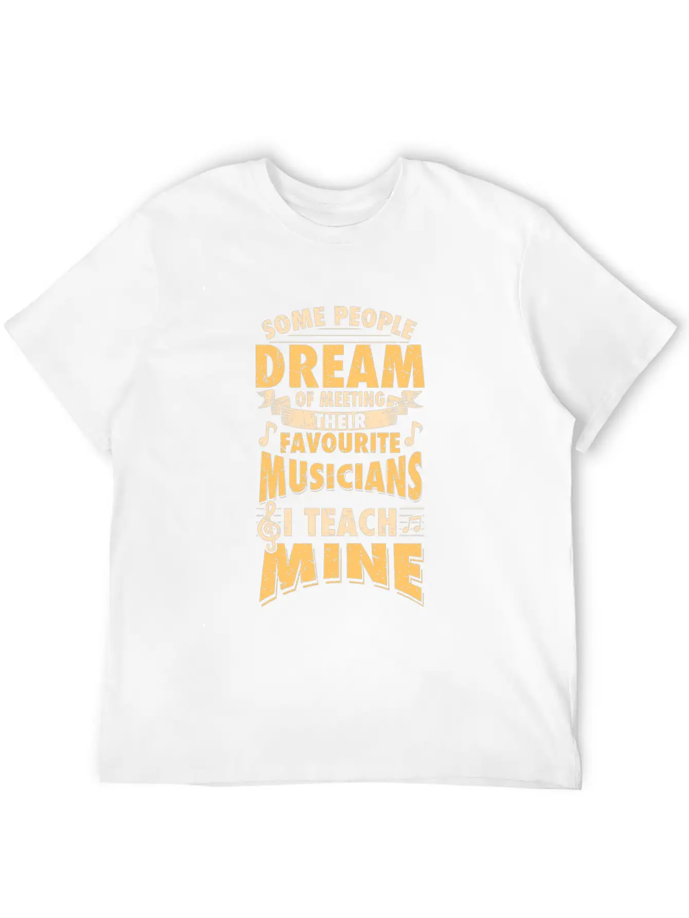 I Teach My Favourite Musicians - Teacher Design Breathable Soft Cotton T-Shirt – Timeless Casual Look