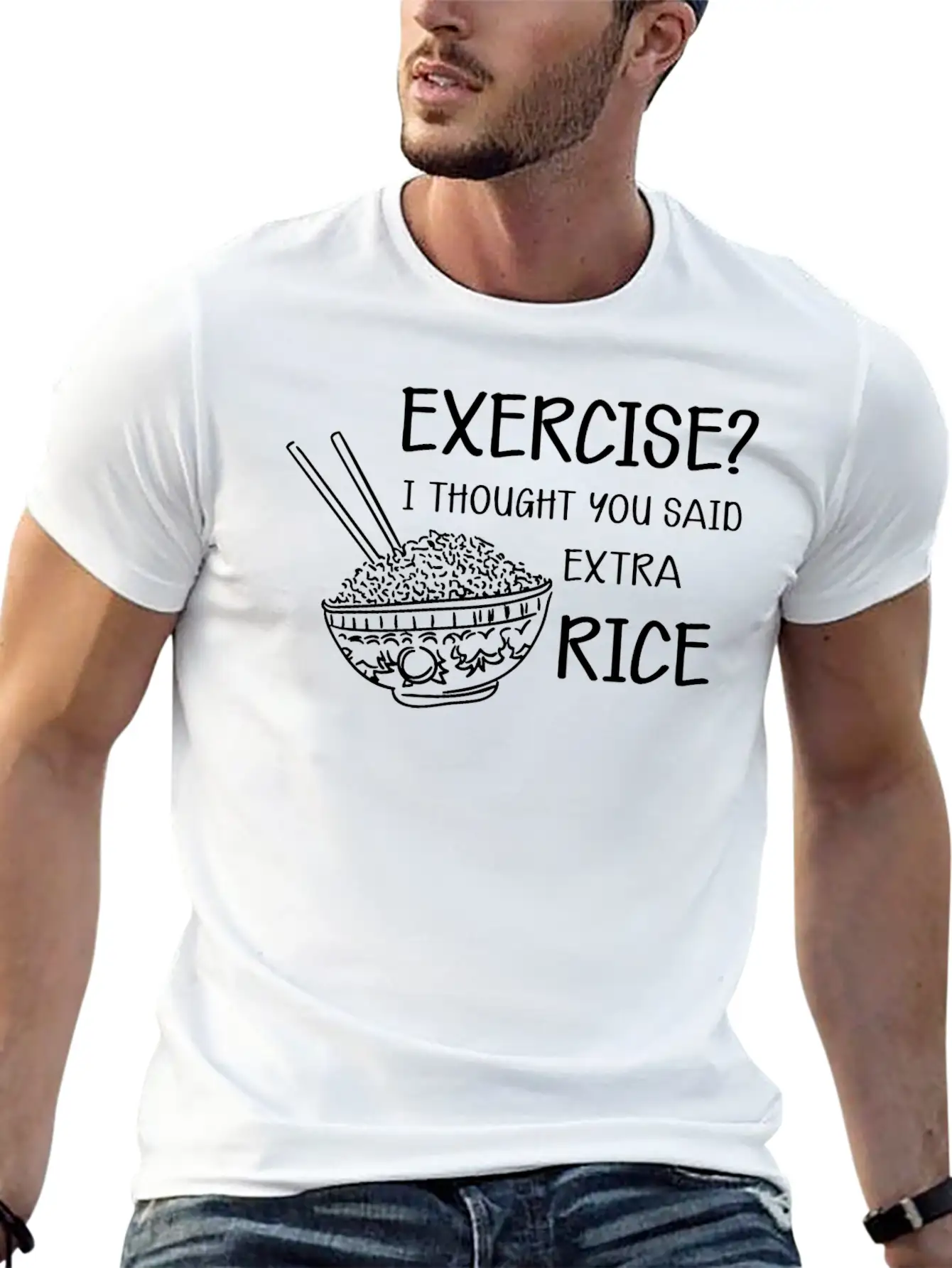 I Thought You Said Extra Rice Classic Fit Graphic Tee For Daily Comfort – Unisex Cotton Shirt