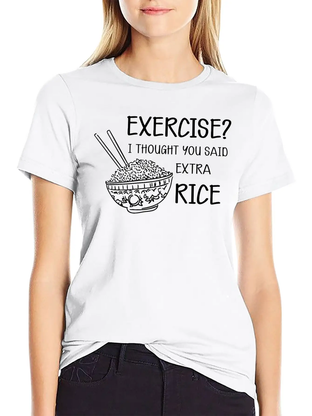 I Thought You Said Extra Rice Classic Fit Graphic Tee For Daily Comfort – Unisex Cotton Shirt