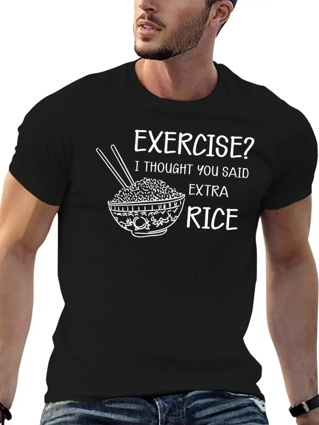 I Thought You Said Extra Rice Classic Fit Graphic Tee For Daily Comfort – Unisex Cotton Shirt
