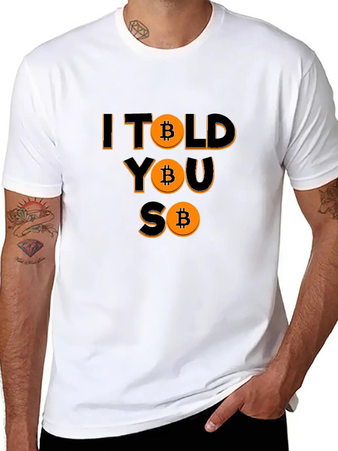 I Told You So Bitcoin Cryptocurrency Stock Market Essential Cotton Tee For Daily Outfits – Unisex Style