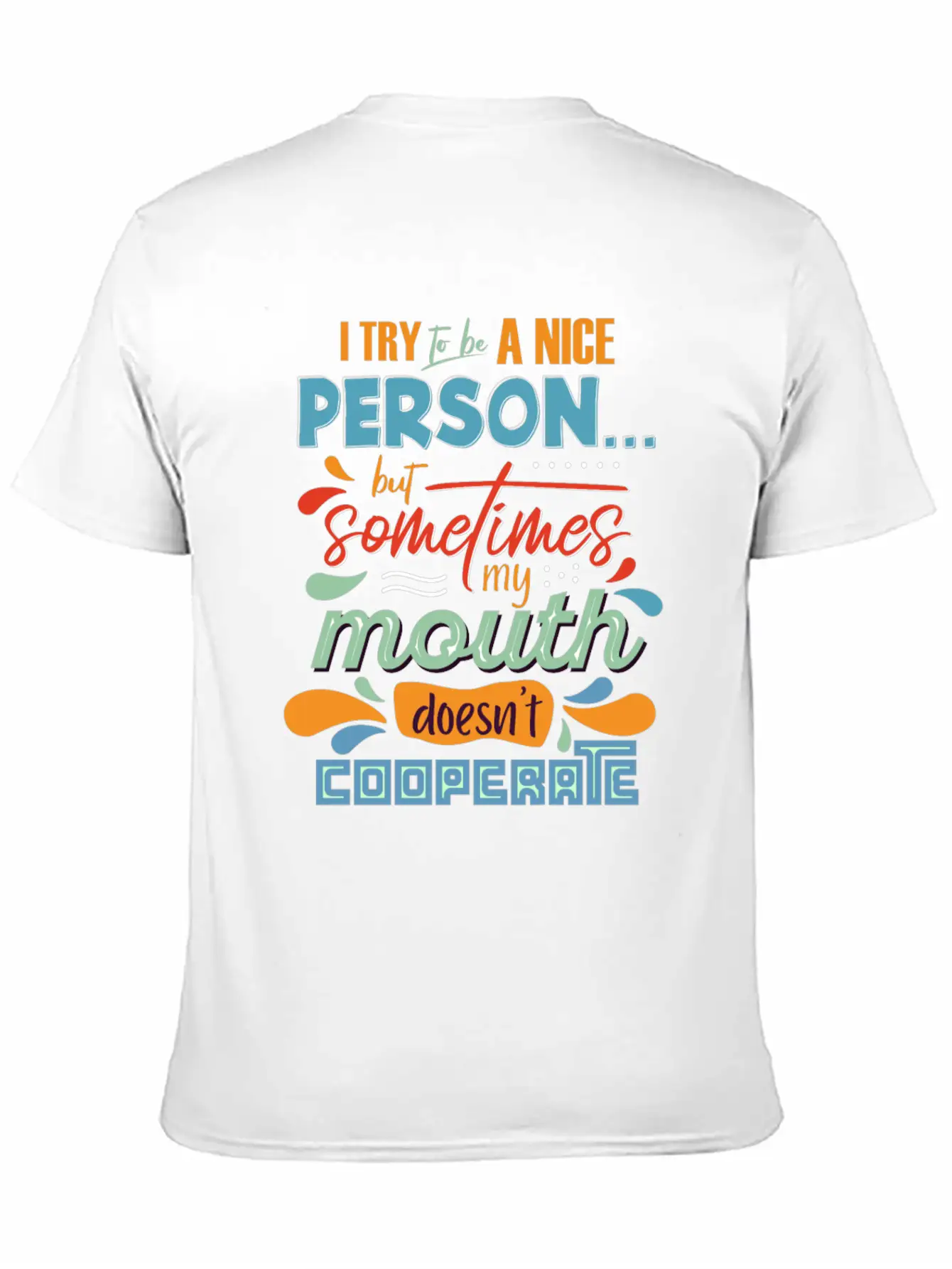 I Try To Be A Nice Person Unisex Casual T-Shirt – Clean Design For Daily Comfort