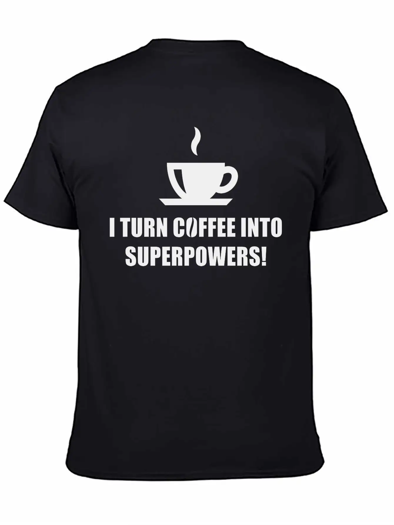 I Turn Coffee Into Superpowers! (Drinking Coffee) Classic Fit Graphic Tee For Daily Comfort – Unisex Cotton Shirt