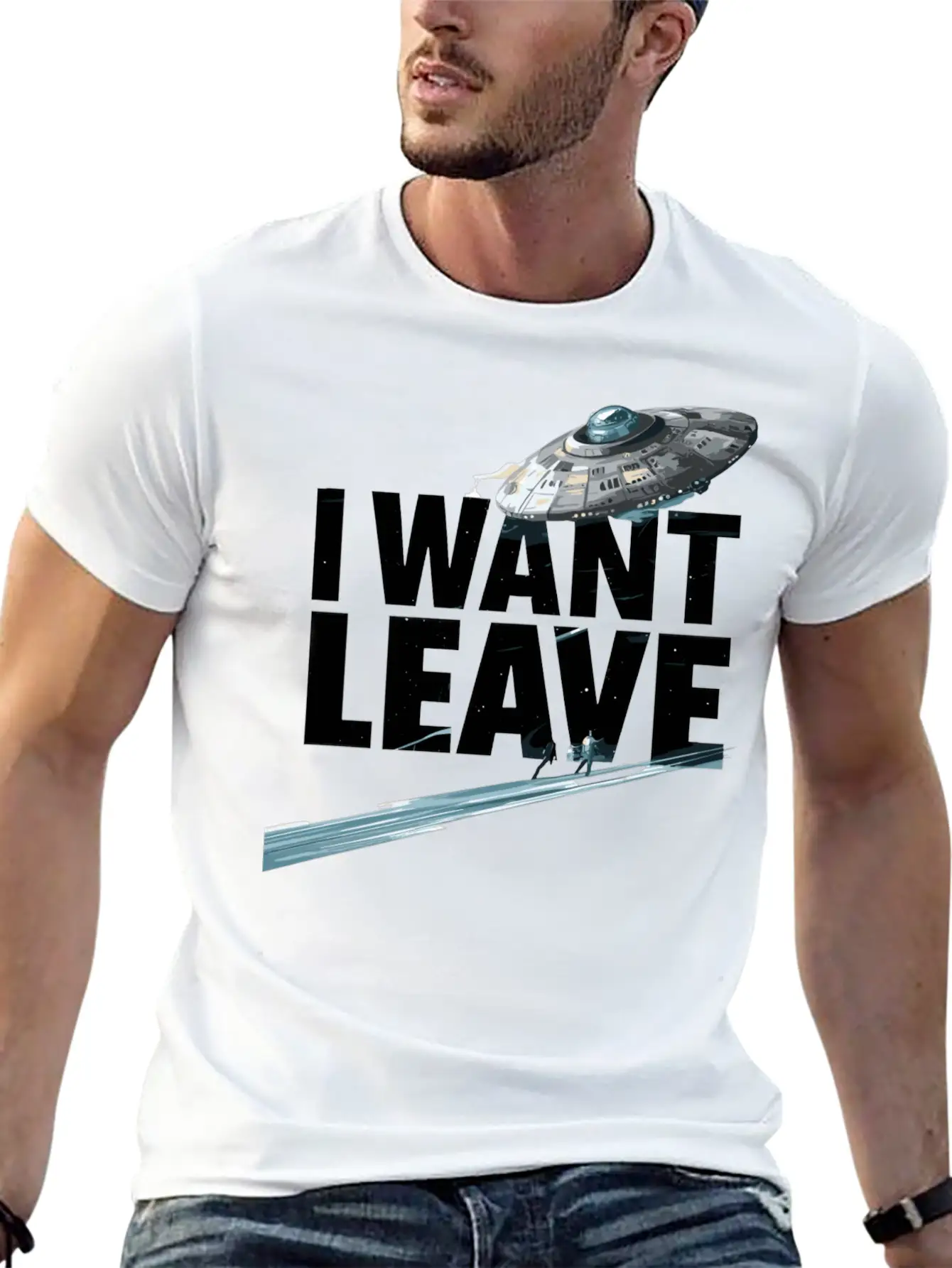 I Want Leave Unisex Casual T-Shirt – Clean Design For Daily Comfort