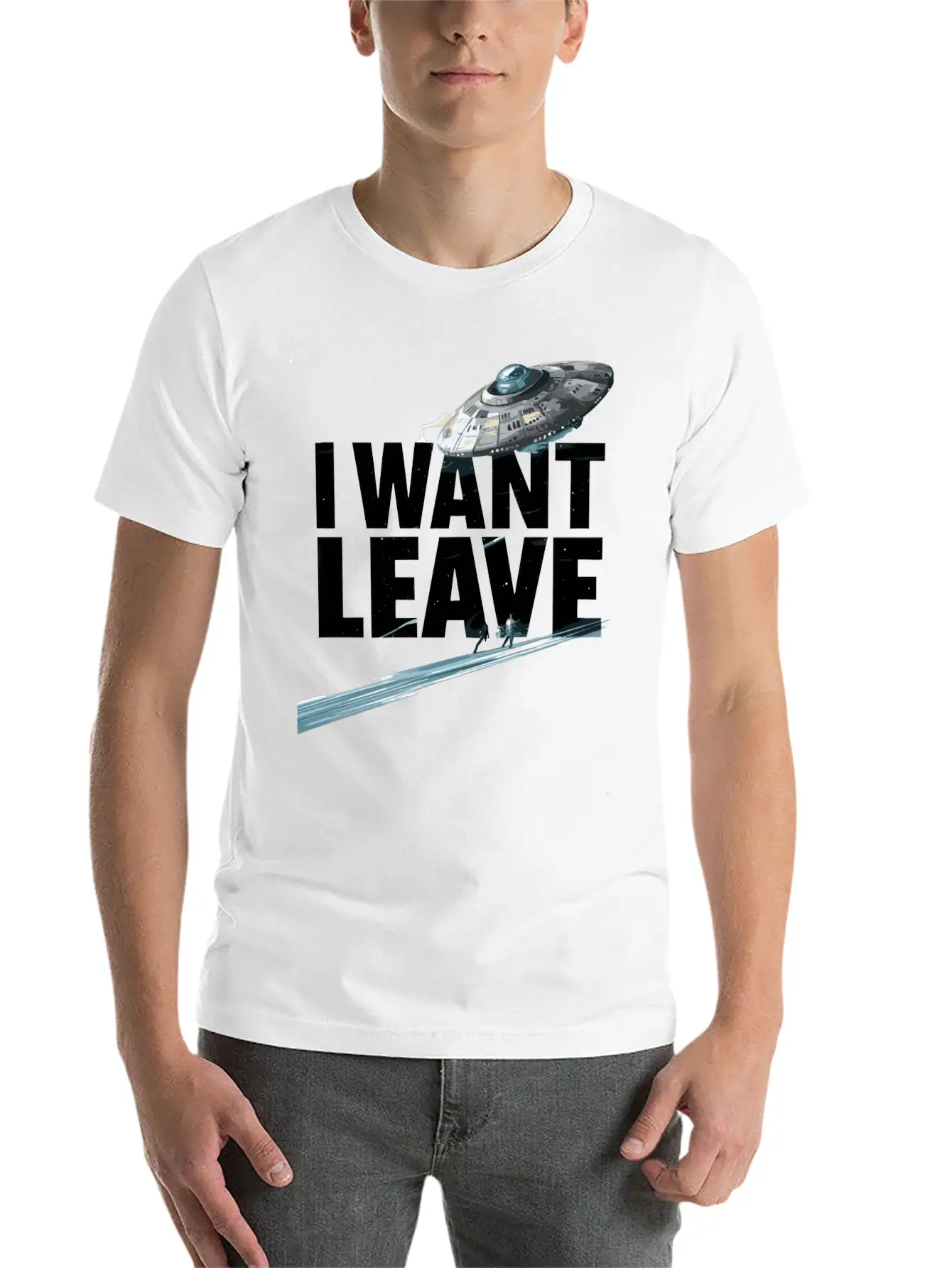 I Want Leave Unisex Casual T-Shirt – Clean Design For Daily Comfort