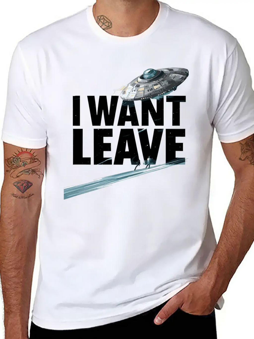 I Want Leave Unisex Casual T-Shirt – Clean Design For Daily Comfort