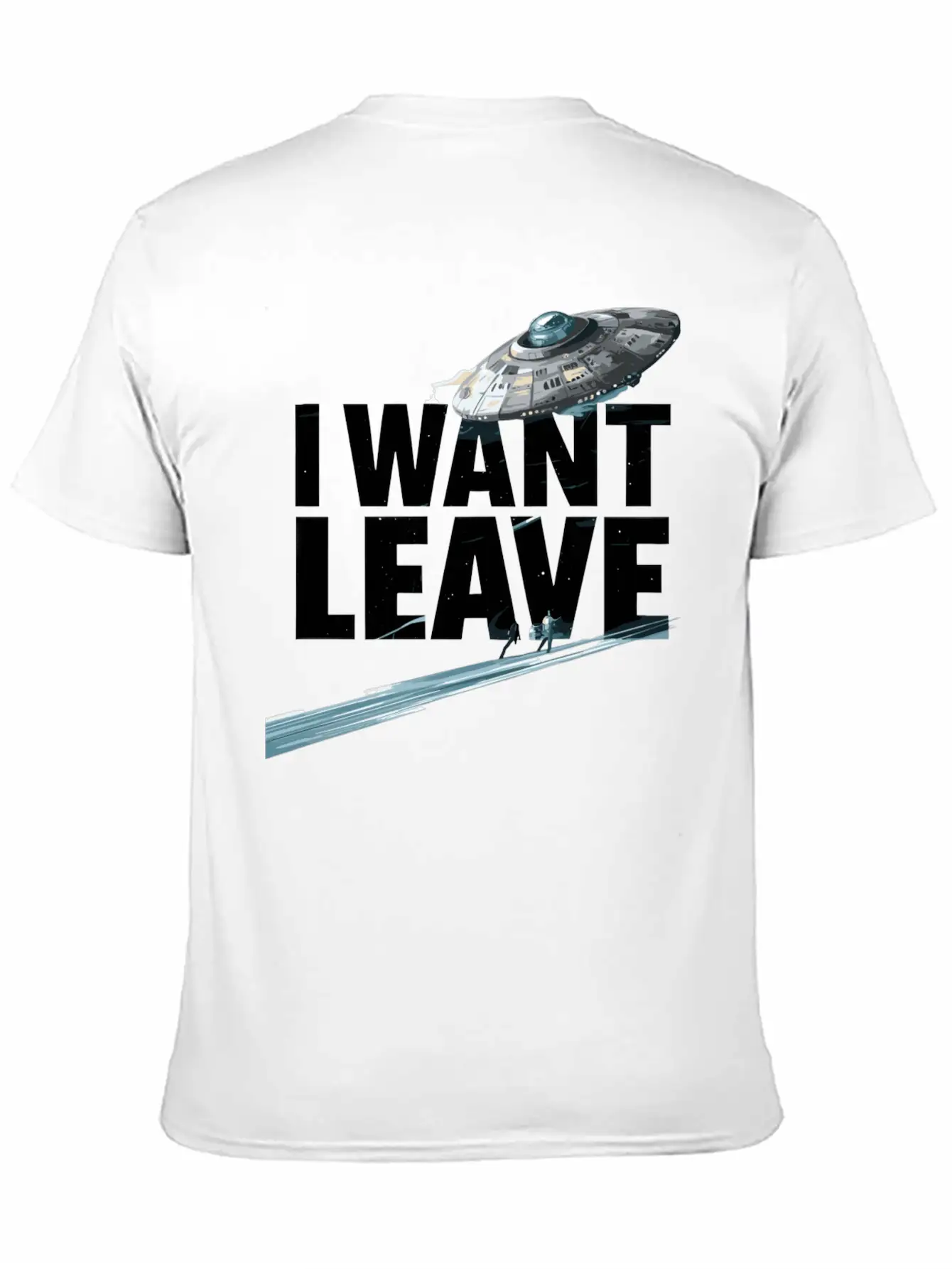 I Want Leave Unisex Casual T-Shirt – Clean Design For Daily Comfort