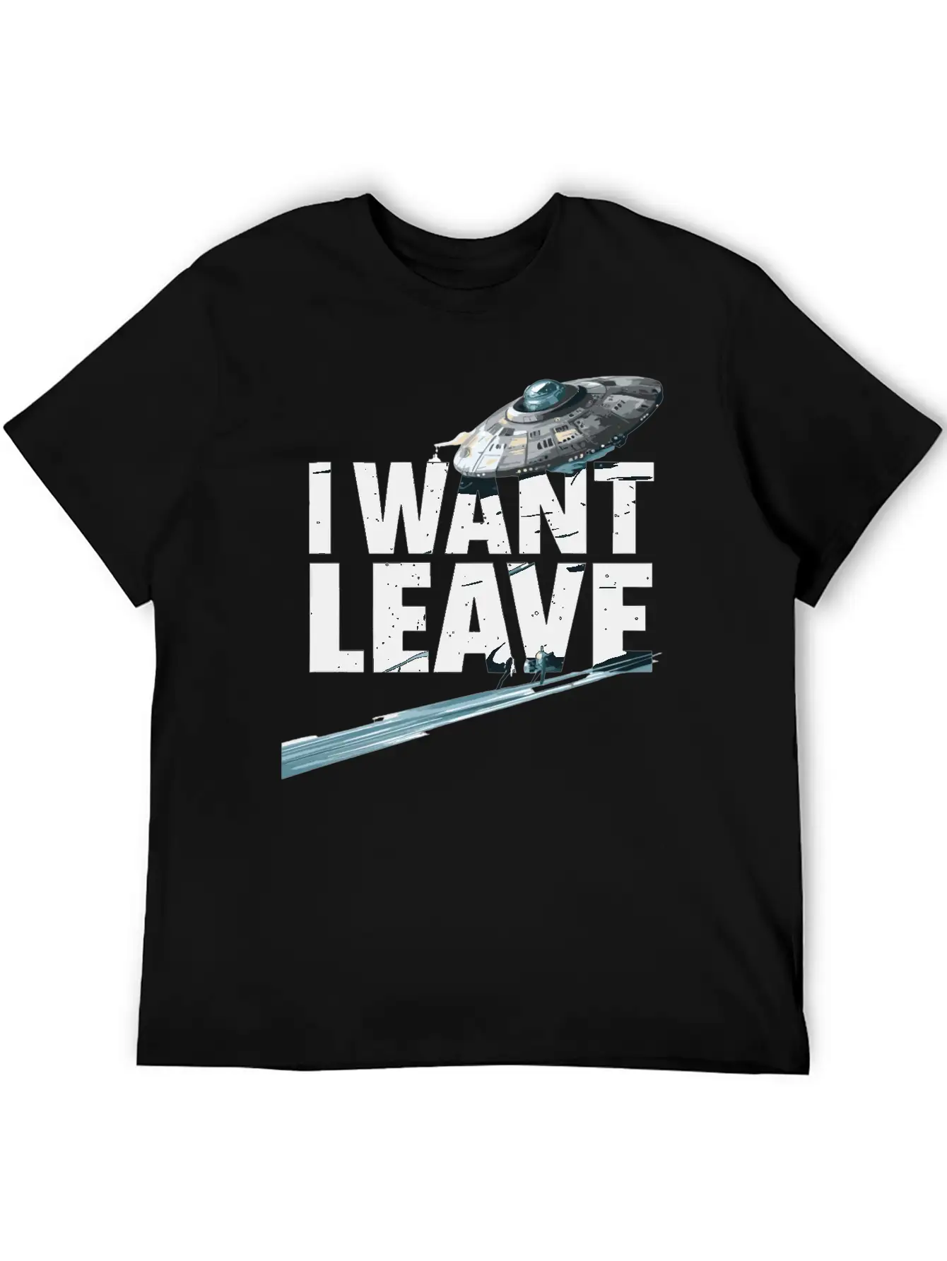 I Want Leave Unisex Casual T-Shirt – Clean Design For Daily Comfort