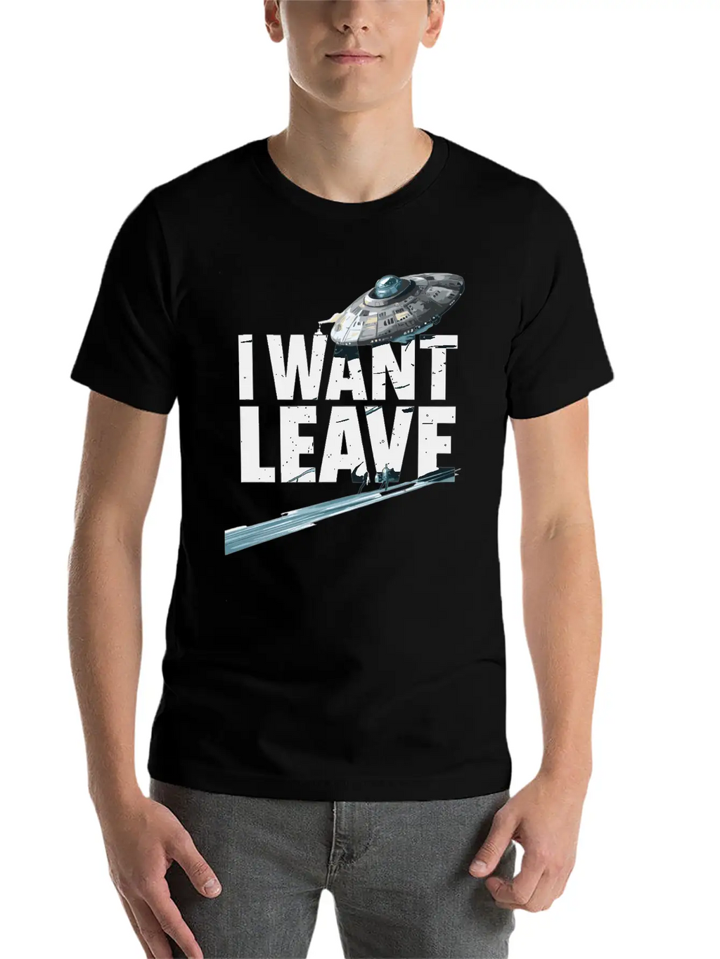 I Want Leave Unisex Casual T-Shirt – Clean Design For Daily Comfort