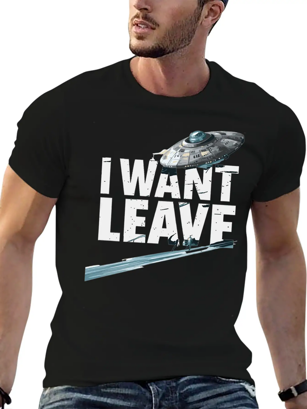 I Want Leave Unisex Casual T-Shirt – Clean Design For Daily Comfort