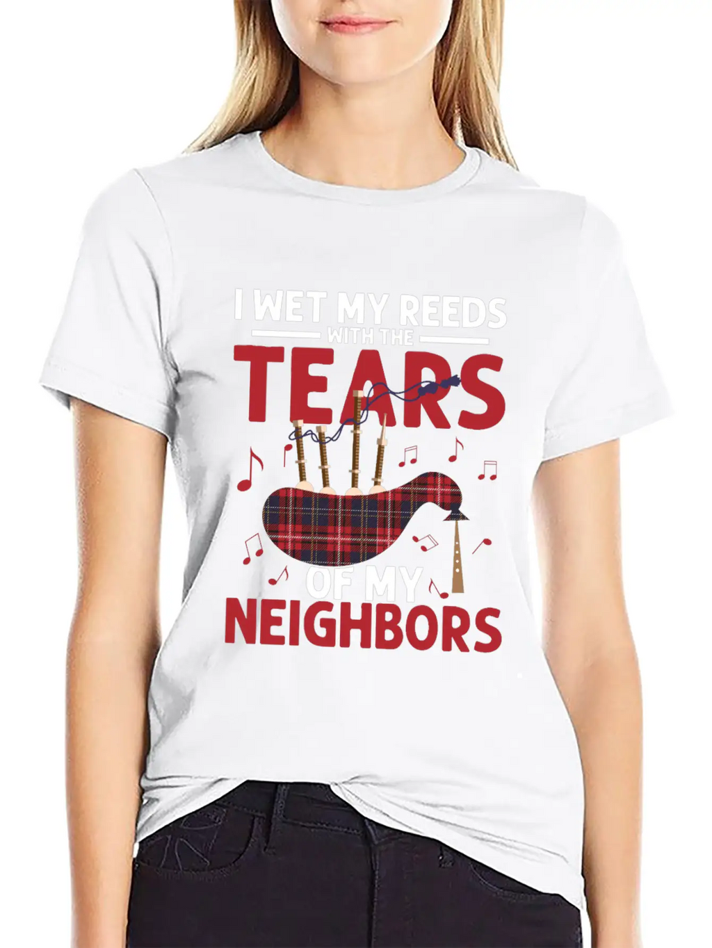 I Wet My Reeds With The Tears Of My Neighbors Bagp Essential Cotton Tee For Daily Outfits – Unisex Style