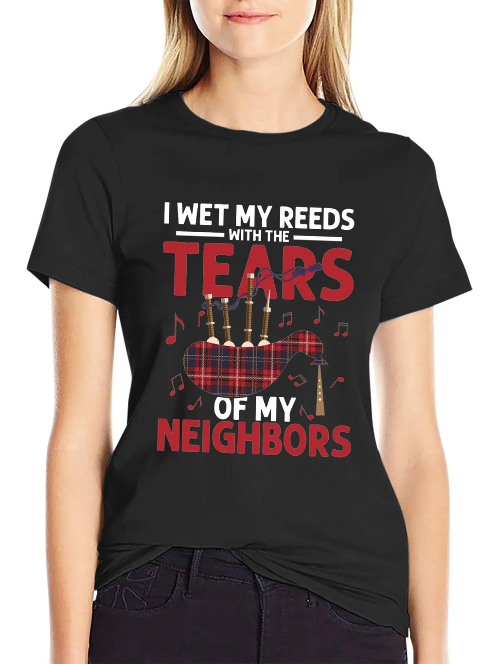 I Wet My Reeds With The Tears Of My Neighbors Bagp Essential Cotton Tee For Daily Outfits – Unisex Style