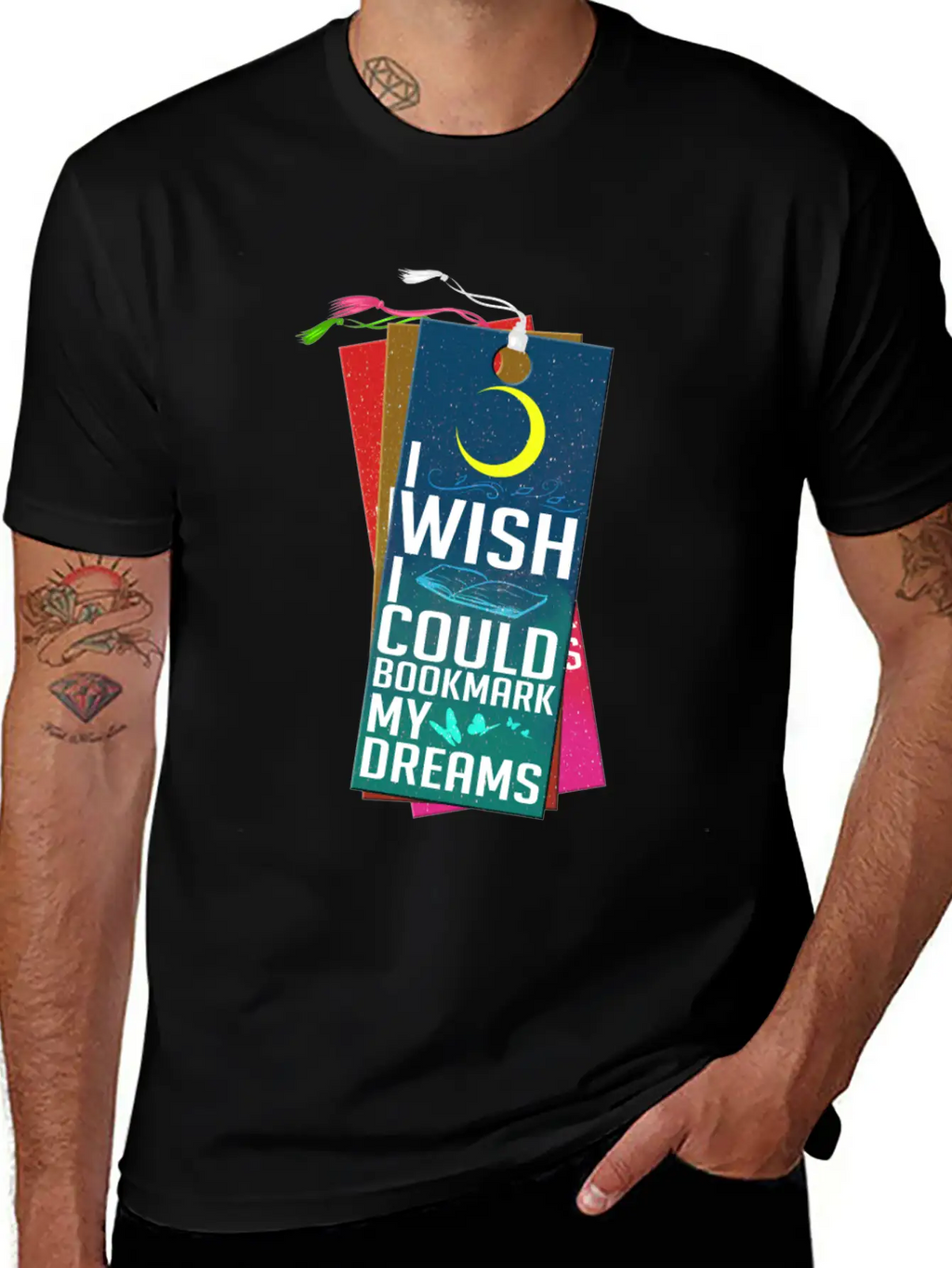 I Wish I Could Bookmark My Dreams Stylish Everyday T-Shirt – Unisex Basic Cotton Tee