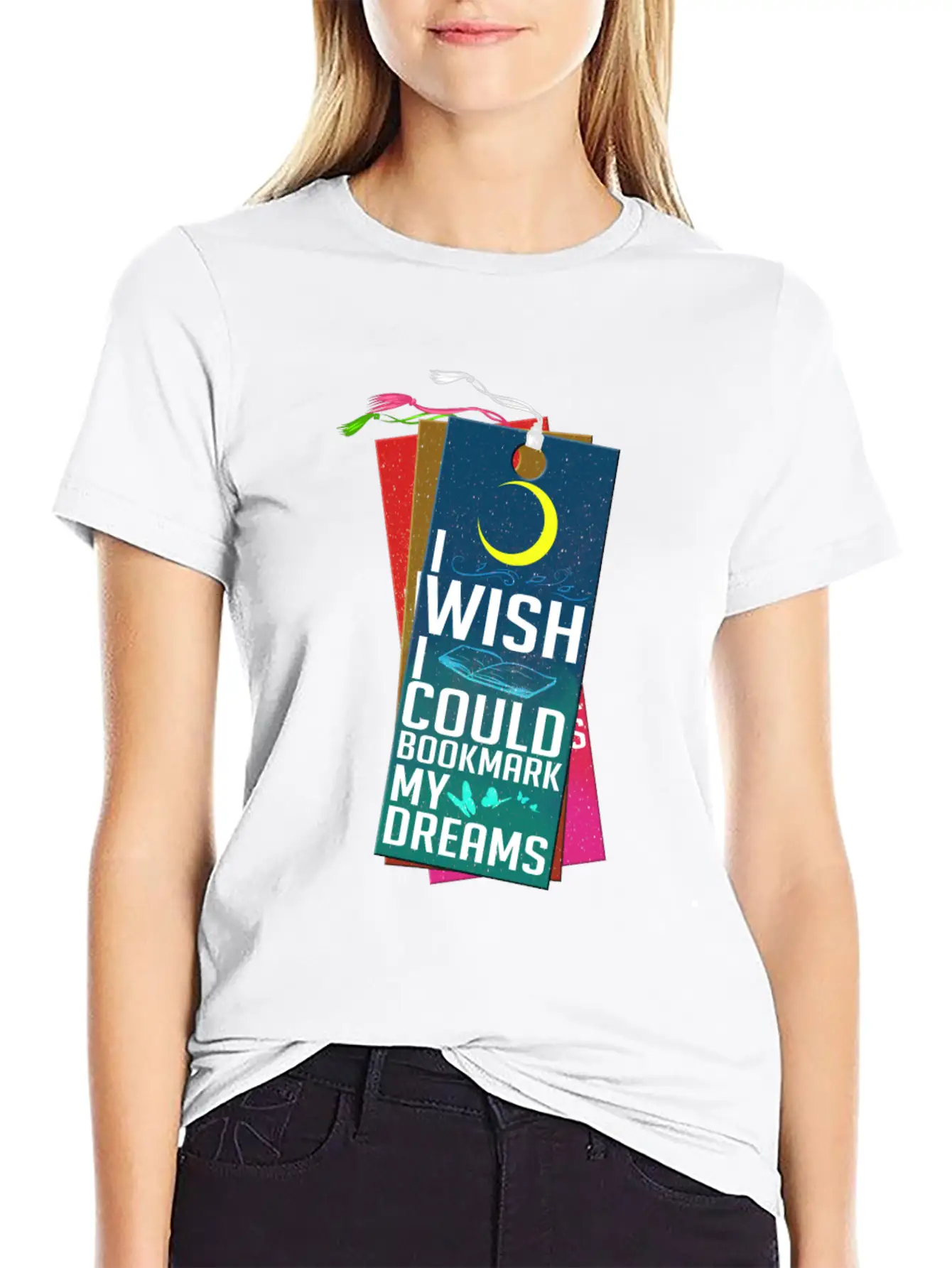 I Wish I Could Bookmark My Dreams Stylish Everyday T-Shirt – Unisex Basic Cotton Tee