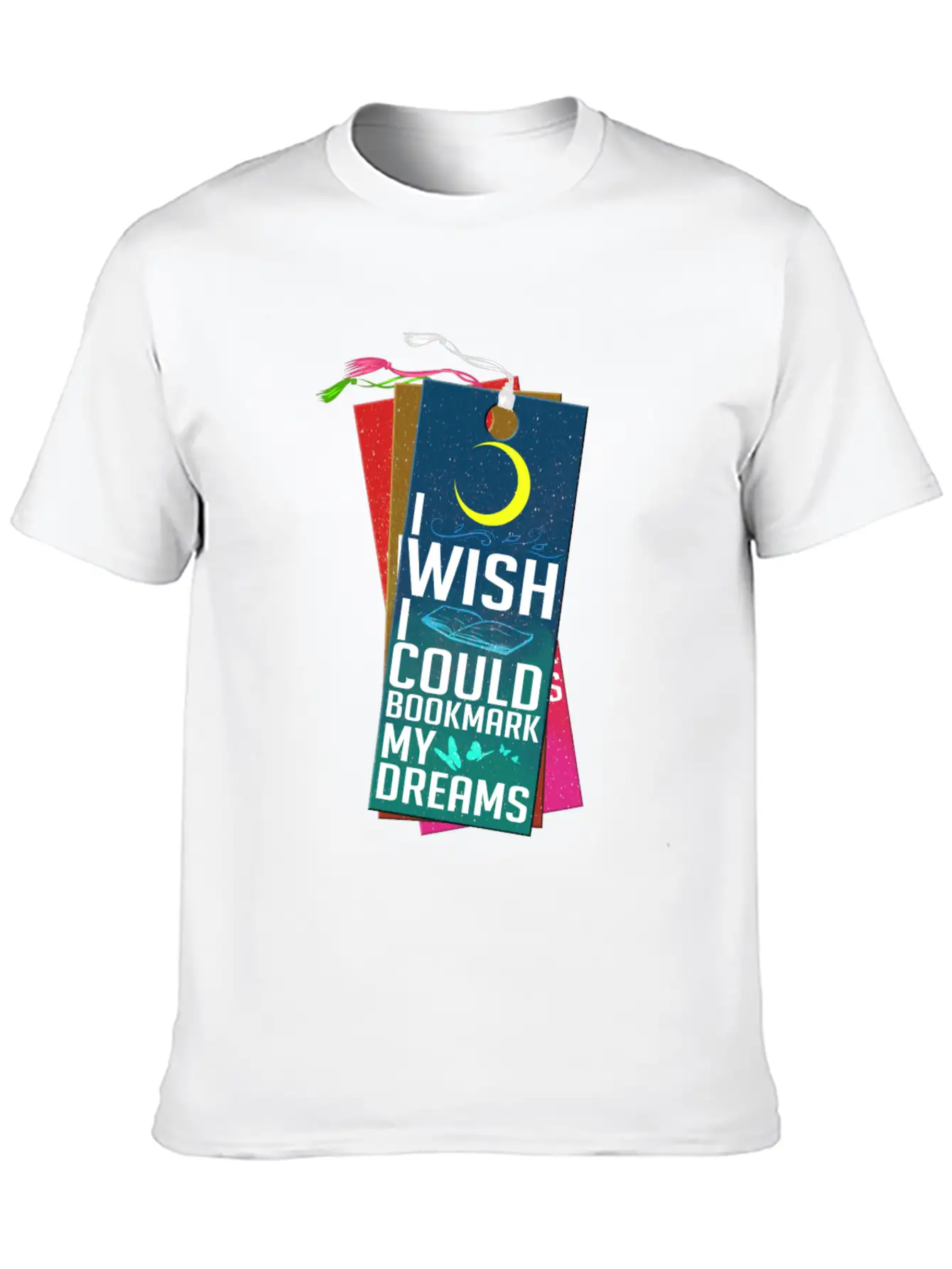 I Wish I Could Bookmark My Dreams Stylish Everyday T-Shirt – Unisex Basic Cotton Tee